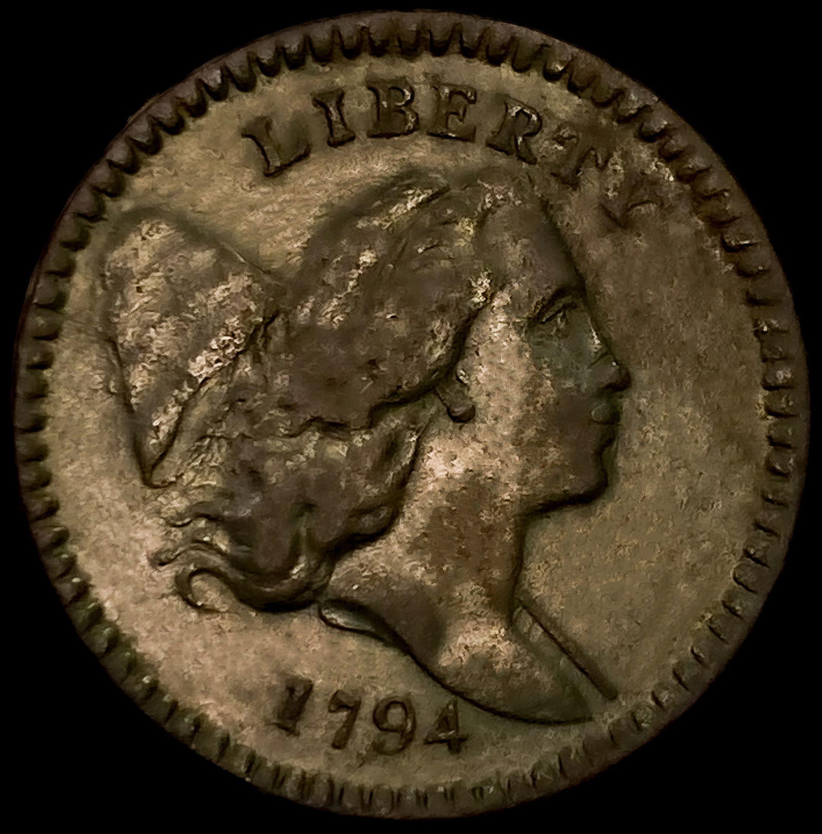 1794 Liberty Cap Half Cent (1 of 2)