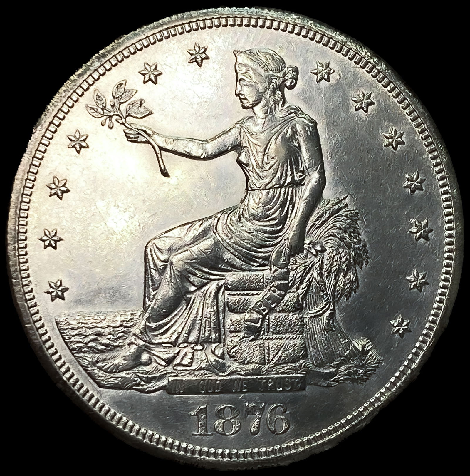 1876-CC Silver Trade Dollar: 1876-CC Silver Trade Dollar