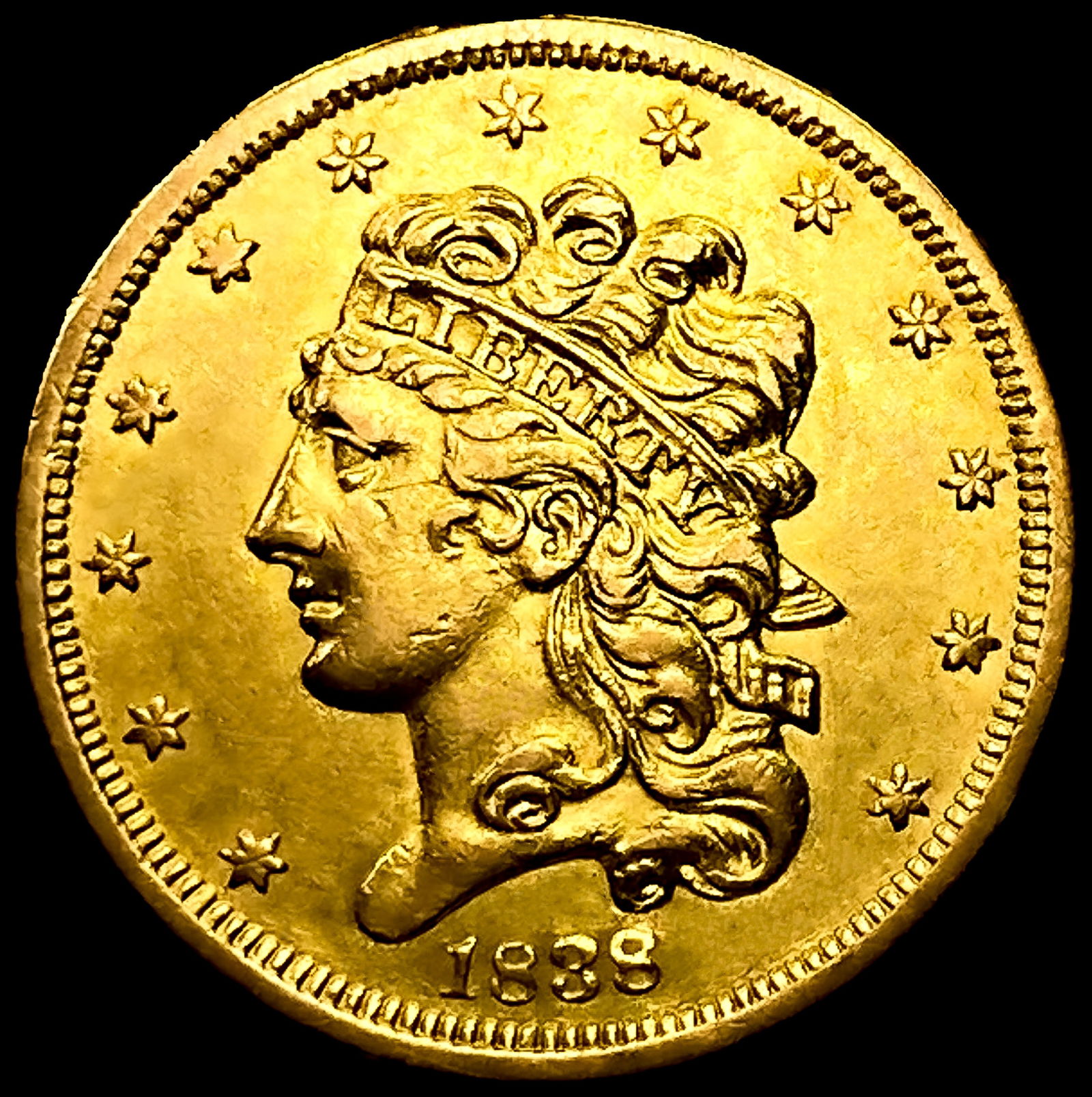1838 $5 Gold Half Eagle: 1838 $5 Gold Half Eagle