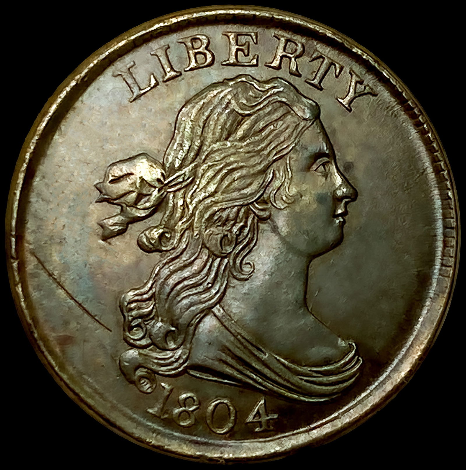 1804 Draped Bust Half Cent: 1804 Draped Bust Half Cent