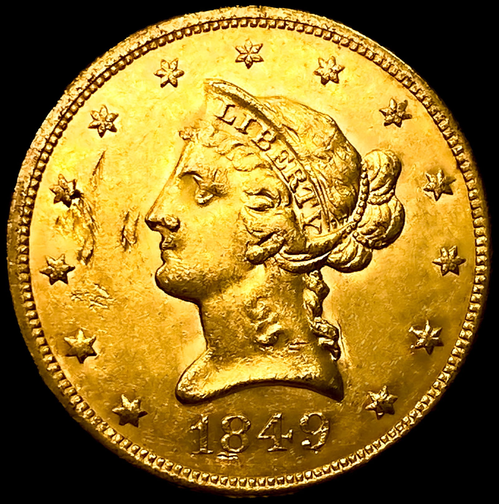 1849 $10 Gold Eagle: 1849 $10 Gold Eagle