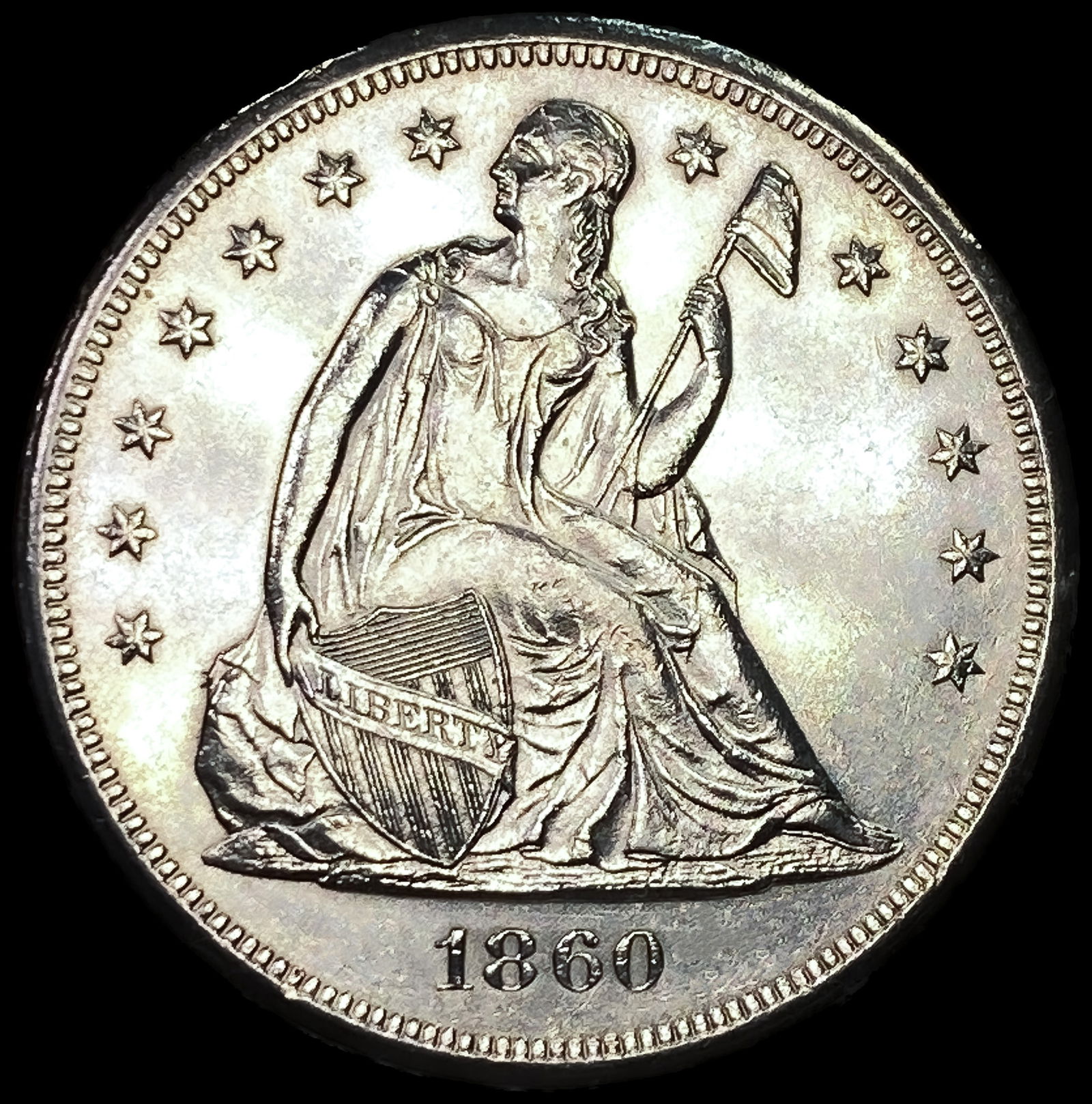 1860-O Seated Liberty Dollar (1 of 2)