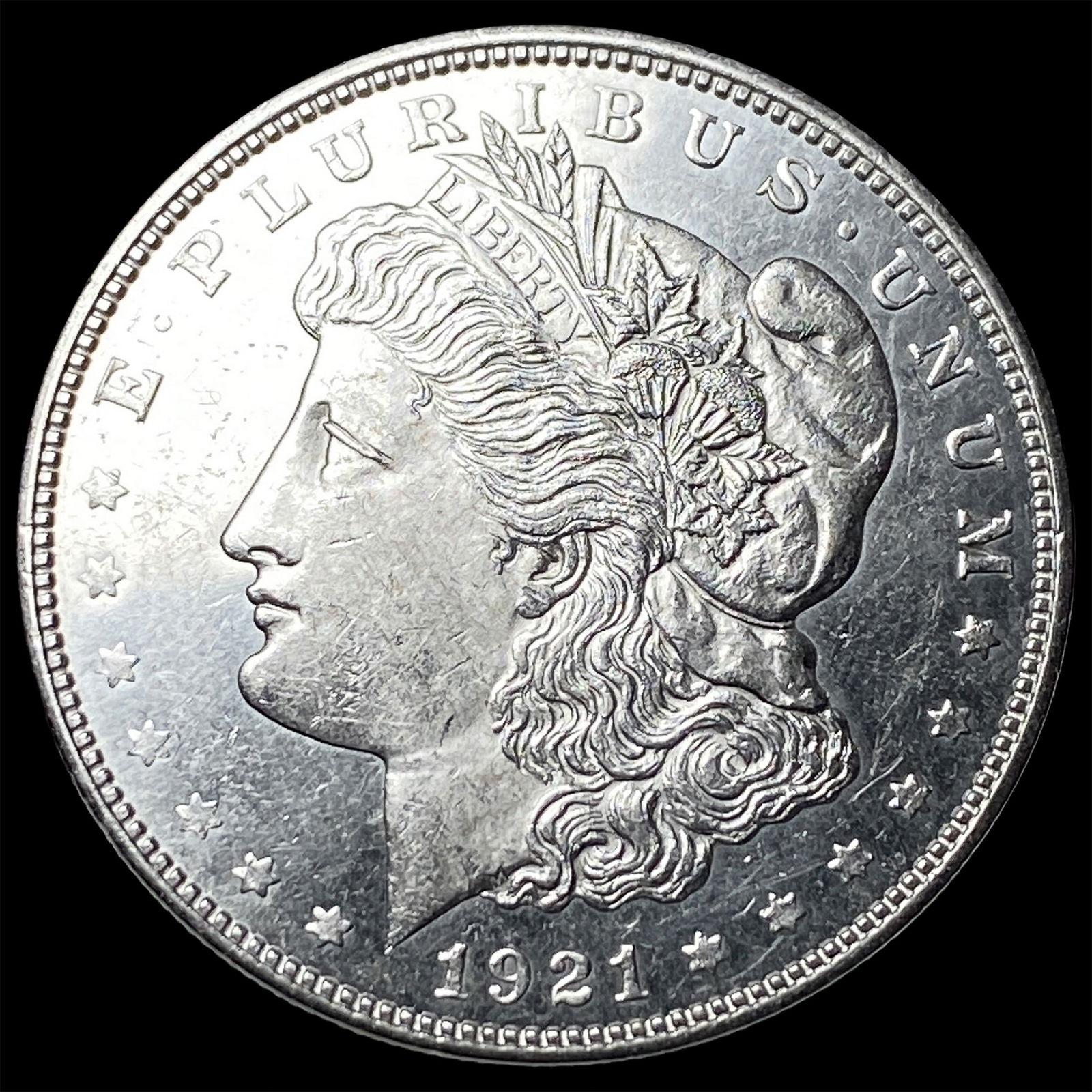 1921 Morgan Silver Dollar SUPERB GEM BU: 1921 Morgan Silver Dollar SUPERB GEM BU