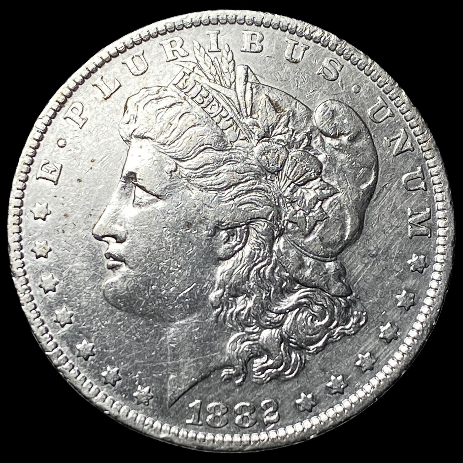 1882-S Silver Morgan Dollar CLOSELY UNCIRCULATED (1 of 2)