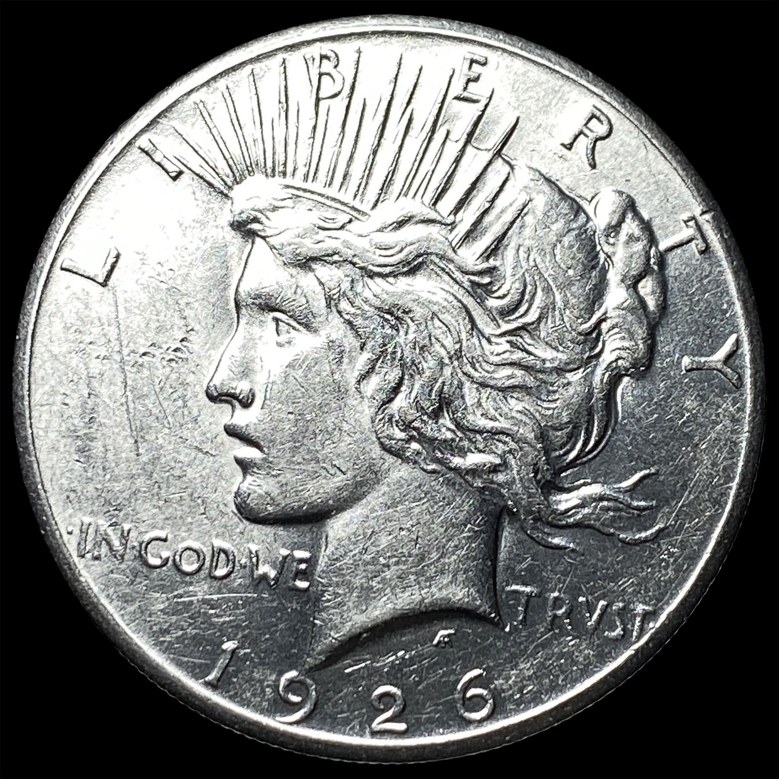 1926 Peace Silver Dollar CHOICE AU: 1926 Peace Silver Dollar CHOICE AU