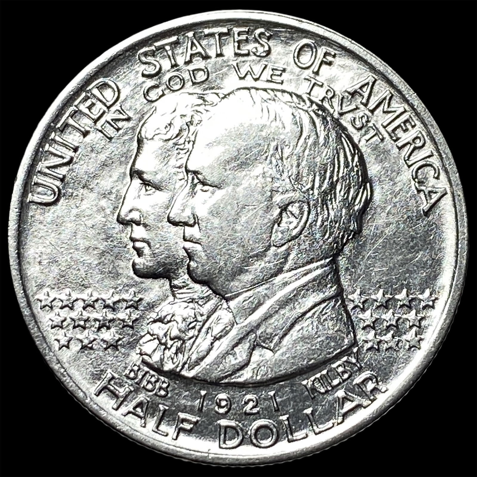 1921 Silver Half Dollar Alabama Centennial GEM BU: 1921 Silver Half Dollar Alabama Centennial GEM BU