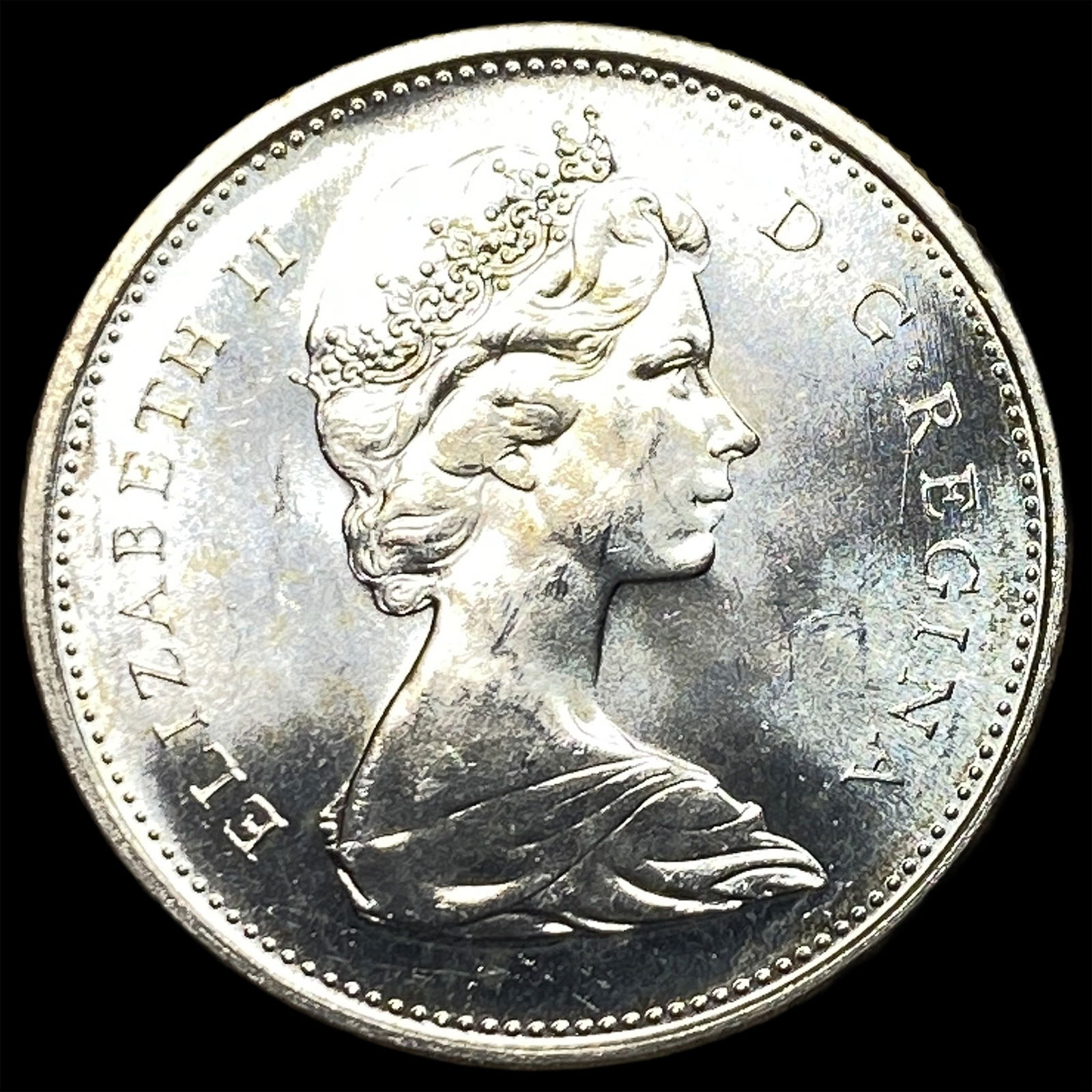 1967 Canada Silver 25 Cents GEM BU: 1967 Canada Silver 25 Cents GEM BU