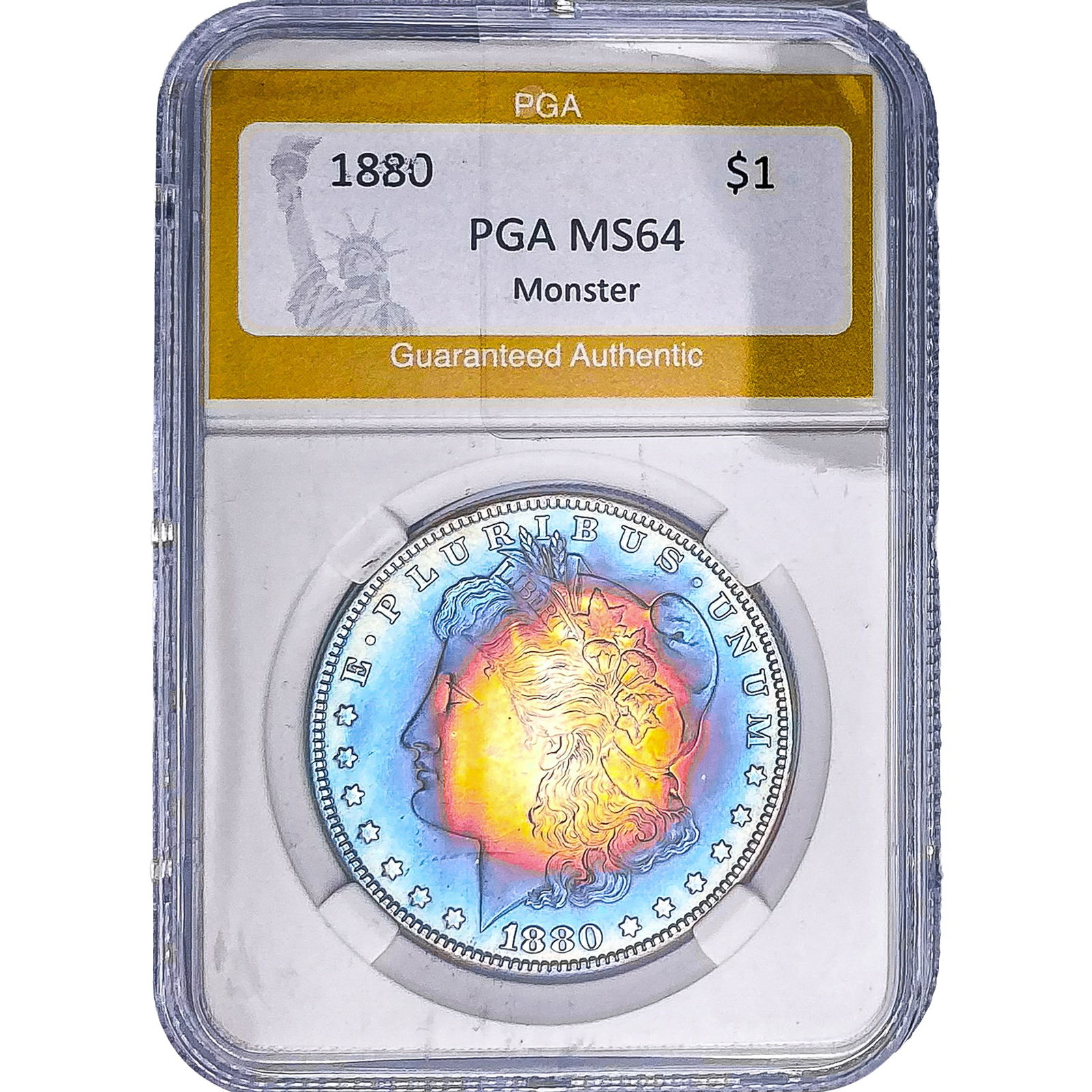 1880 Morgan Silver Dollar PGA MS64 Monster: 1880 Morgan Silver Dollar PGA MS64 Monster