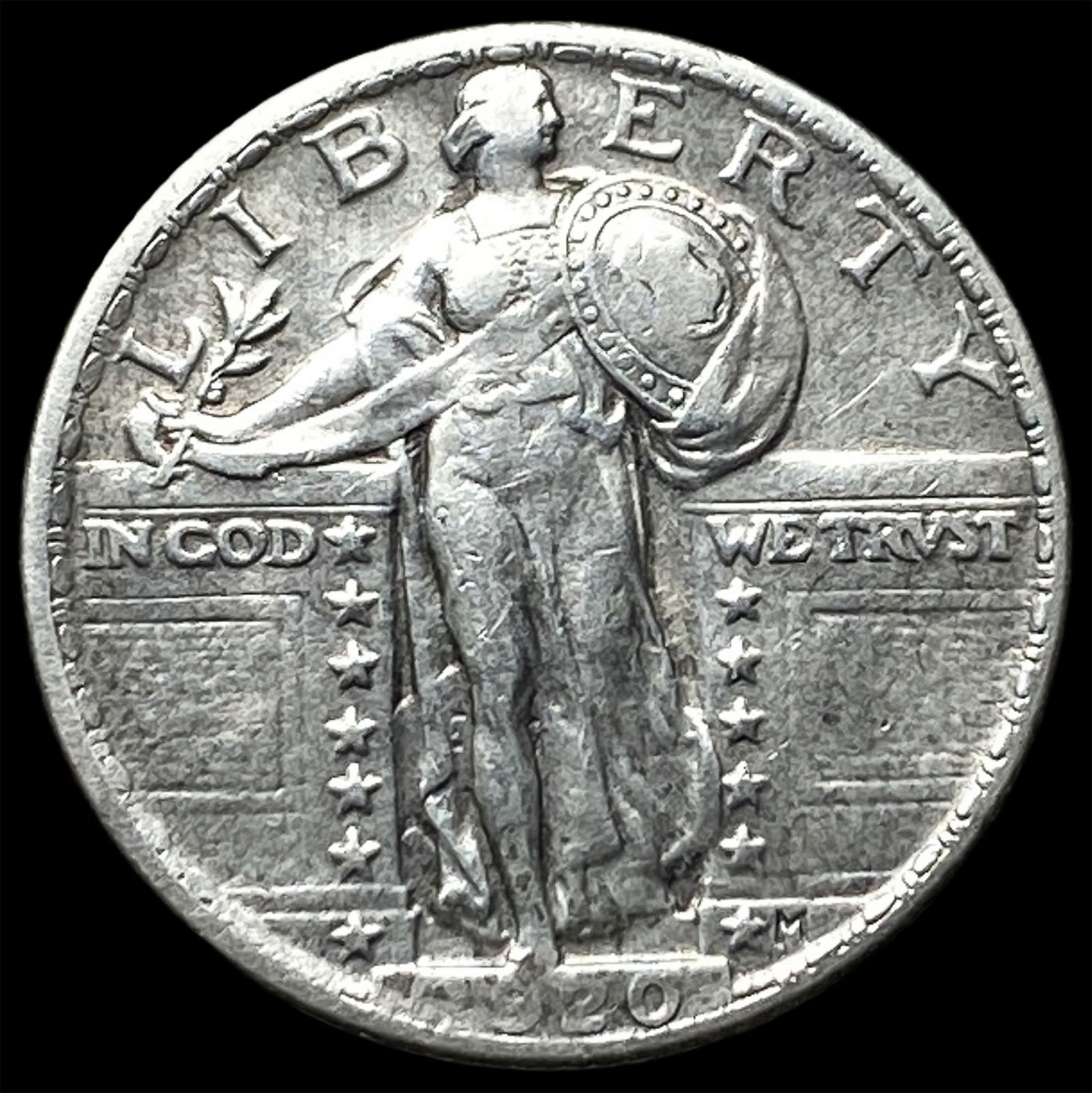 1920 Standing Liberty Quarter NEARLY UNCIRCULATED: 1920 Standing Liberty Quarter NEARLY UNCIRCULATED
