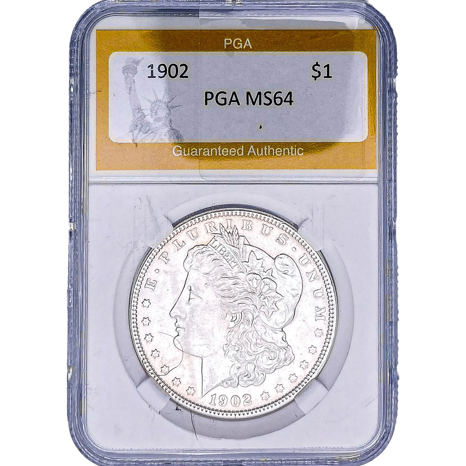 1902 Morgan Silver Dollar PGA MS64: 1902 Morgan Silver Dollar PGA MS64