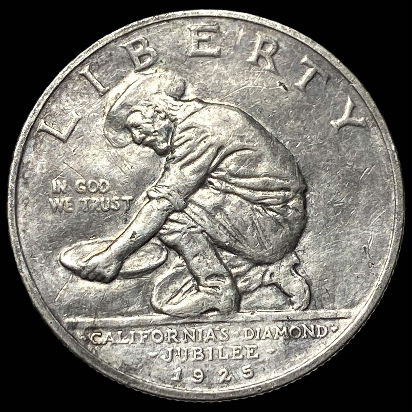 1925-S Silver California Diamond Jubilee Half Dollar CLOSELY UNCIRCULATED (1 of 2)
