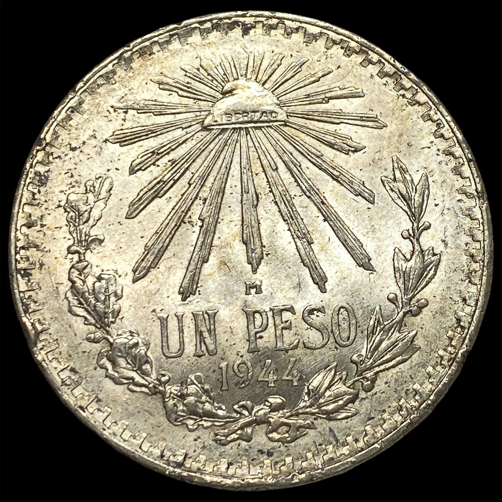 1944 Mexico Silver 1 Peso CHOICE AU (1 of 2)