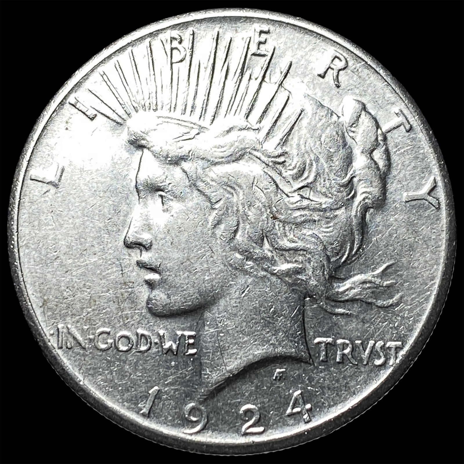 1924 Peace Silver Dollar CLOSELY UNCIRCULATED (1 of 2)