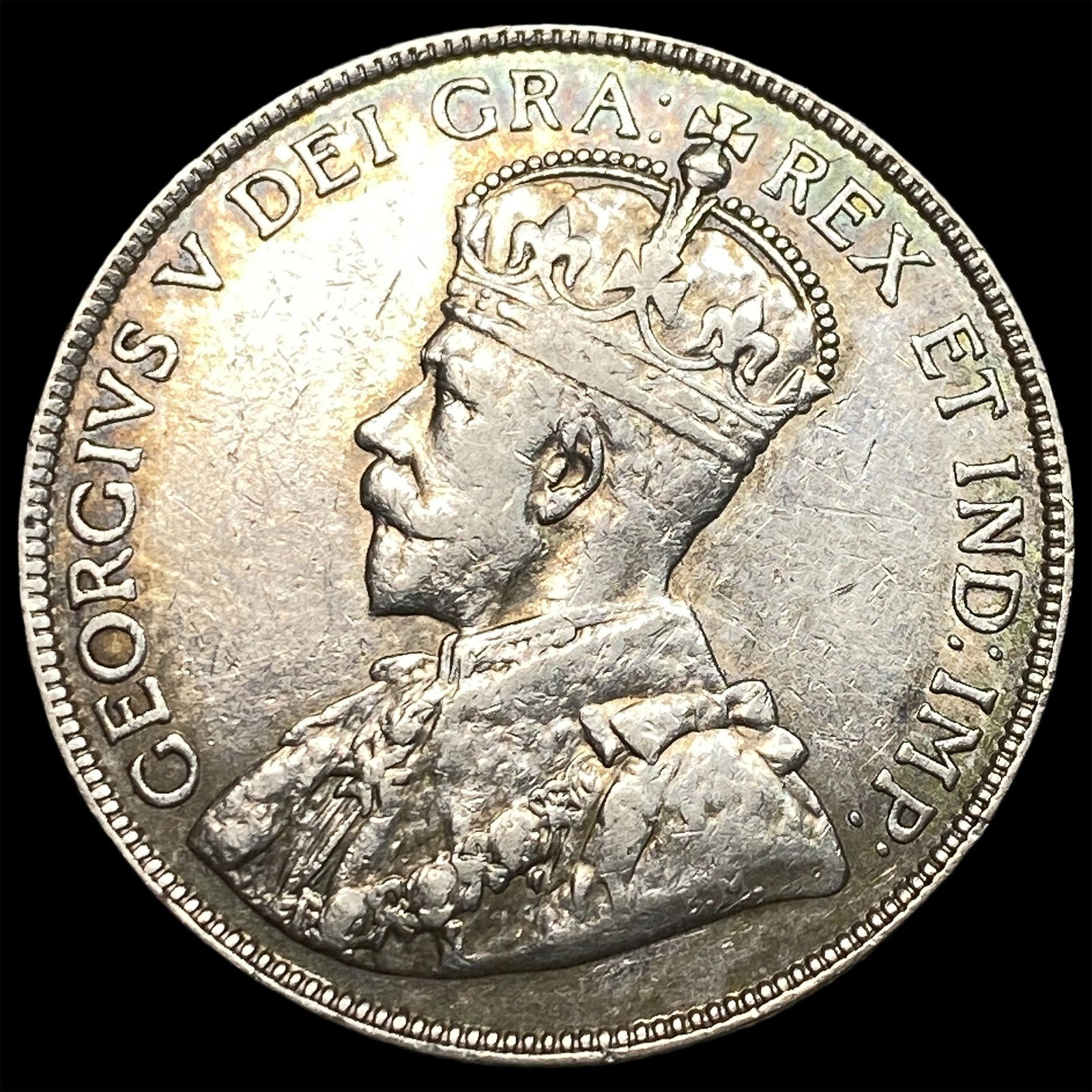 1917 Newfoundland Silver 50 Cents NEARLY UNCIRCULATED: 1917 Newfoundland Silver 50 Cents NEARLY UNCIRCULATED