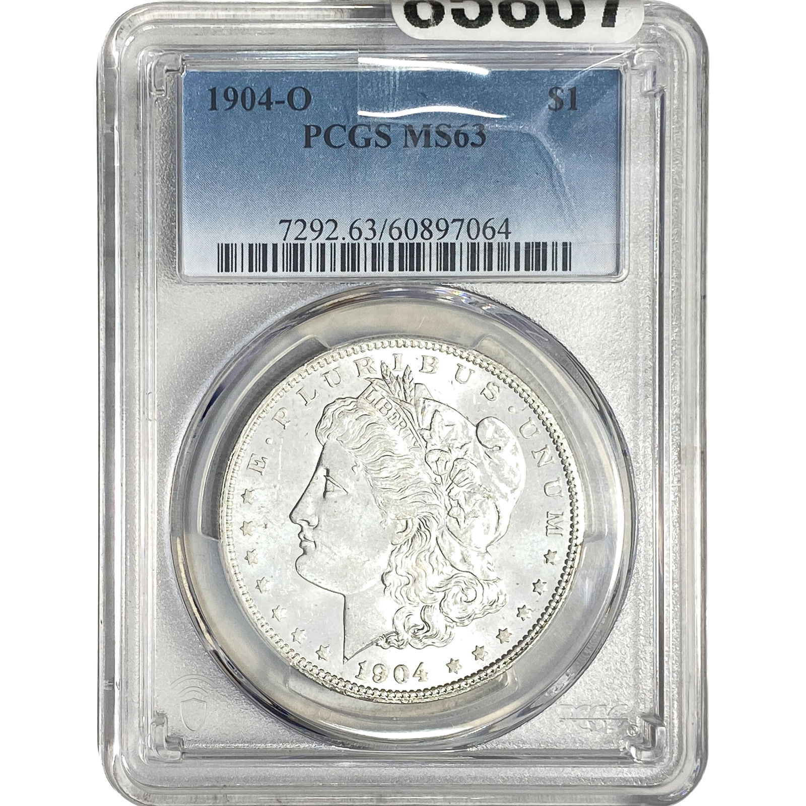 1904-O Morgan Silver Dollar PCGS MS63: 1904-O Morgan Silver Dollar PCGS MS63