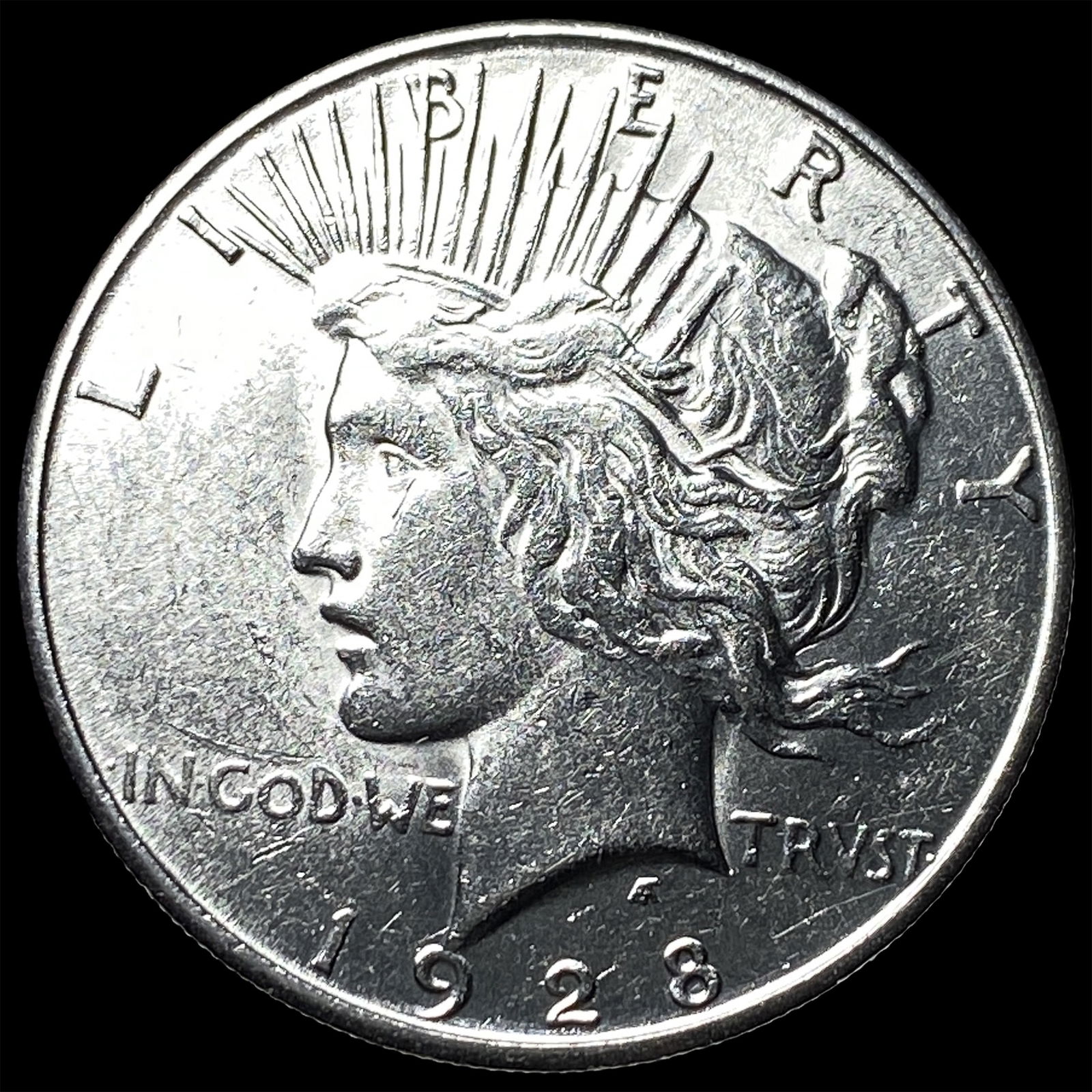 1928-S Silver Peace Dollar CHOICE AU (1 of 2)
