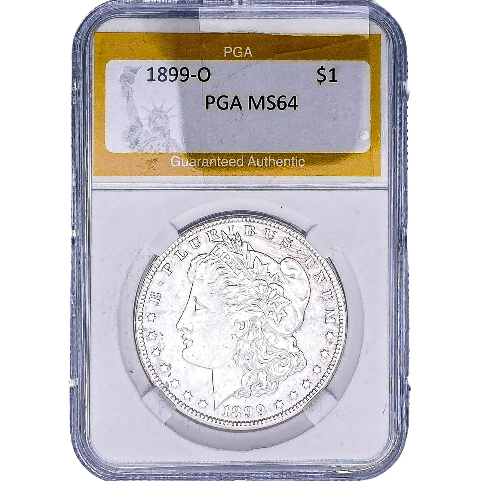 1899-O Morgan Silver Dollar PGA MS64: 1899-O Morgan Silver Dollar PGA MS64