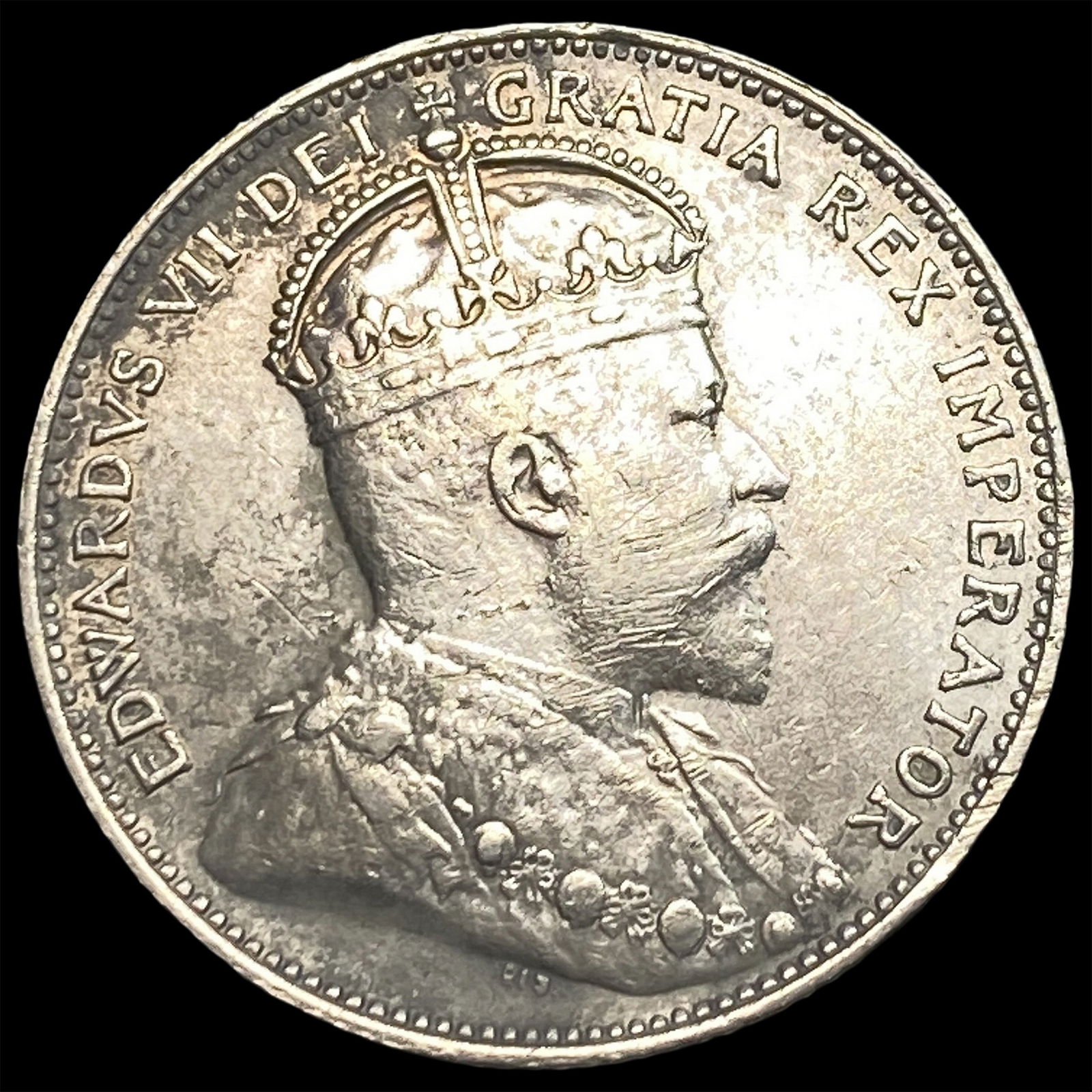 1910 Canada Silver 25 Cents NEARLY UNCIRCULATED: 1910 Canada Silver 25 Cents NEARLY UNCIRCULATED