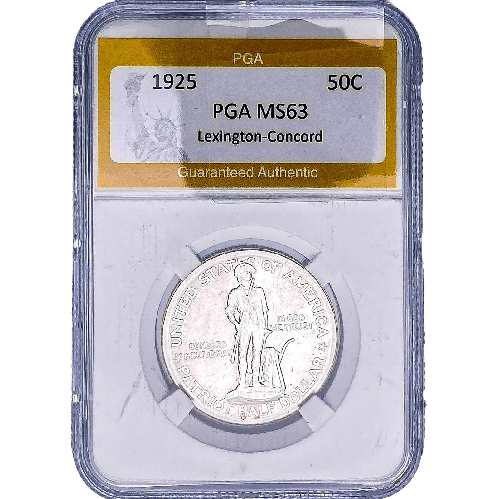 1925 Lexington Half Dollar PGA MS63: 1925 Lexington Half Dollar PGA MS63