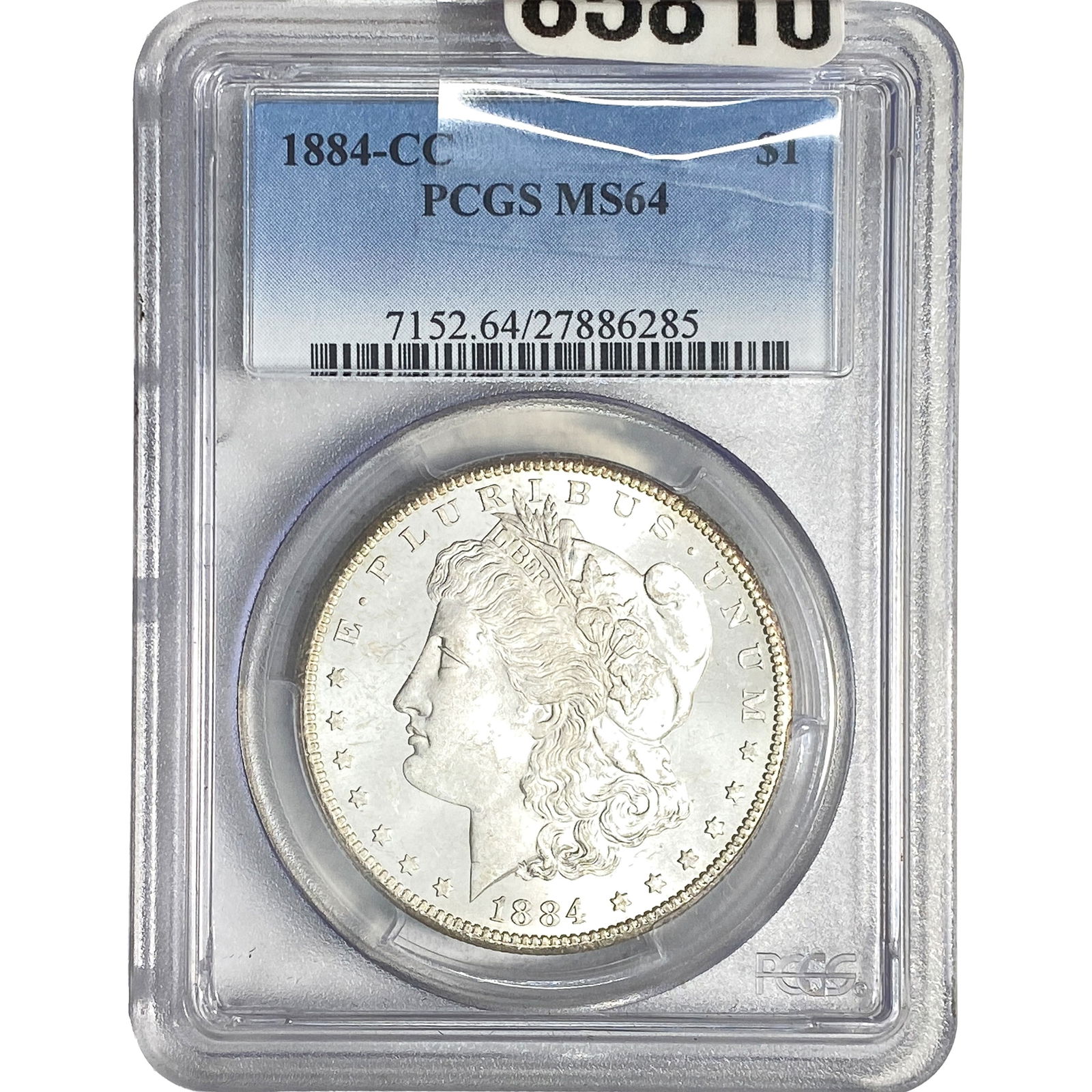 1884-CC Morgan Silver Dollar PCGS MS64: 1884-CC Morgan Silver Dollar PCGS MS64
