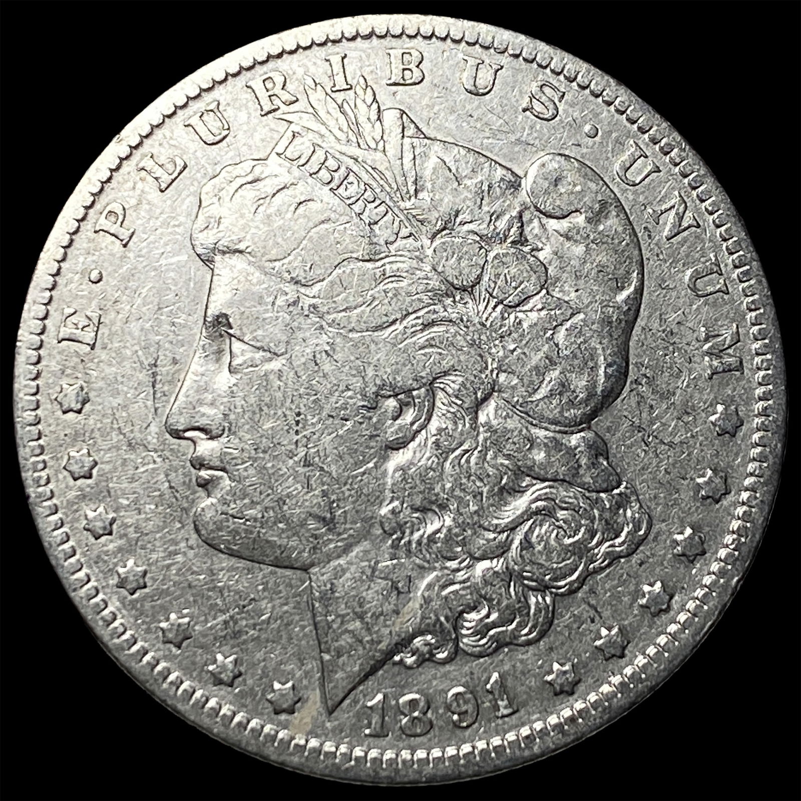 1891-O Silver Morgan Dollar NEARLY UNCIRCULATED: 1891-O Silver Morgan Dollar NEARLY UNCIRCULATED