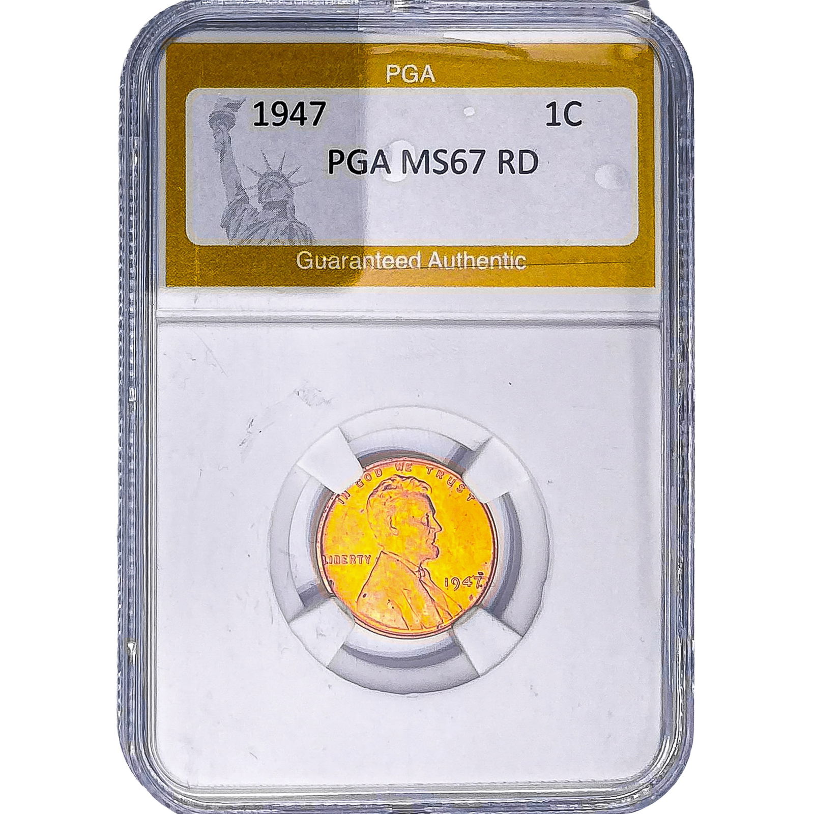 1947 Wheat Cent PGA MS67 RD: 1947 Wheat Cent PGA MS67 RD