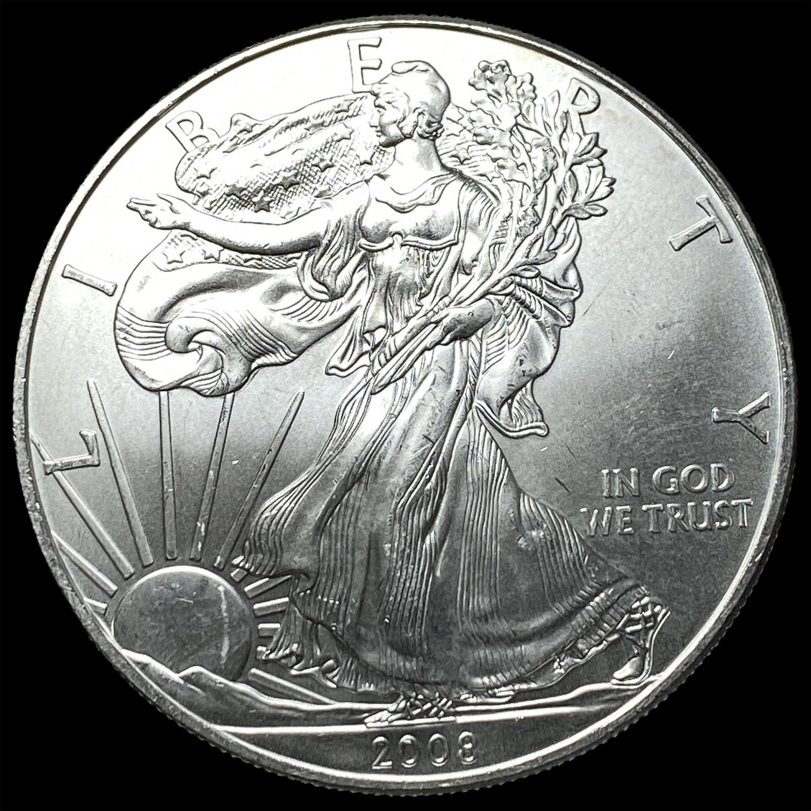 2008 Silver American Eagle $1 CHOICE BU (1 of 2)