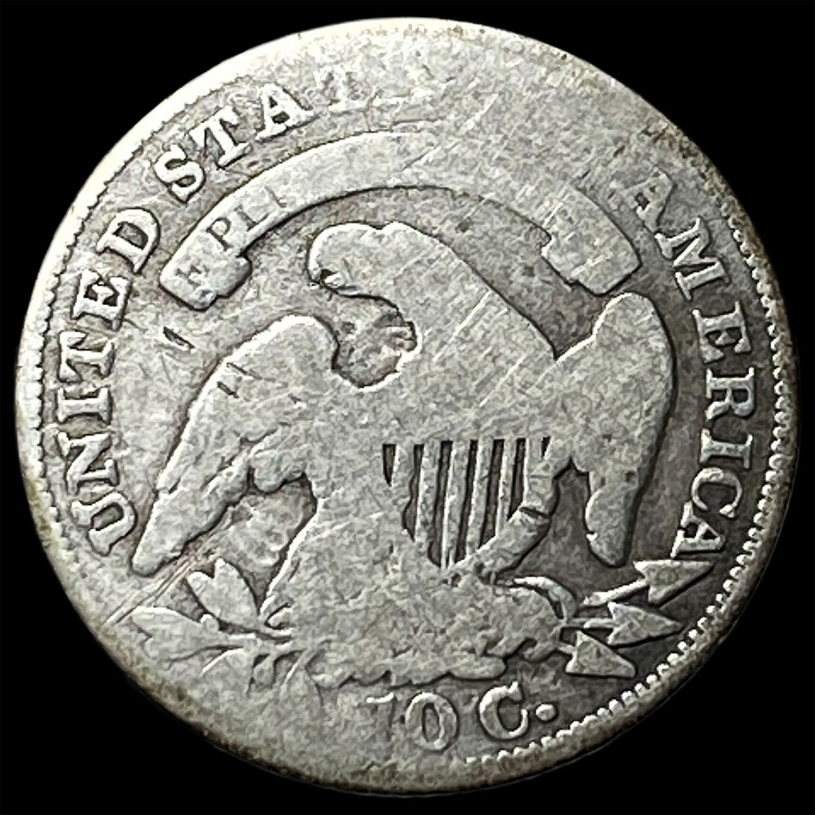 1834 Capped Bust Dime NICELY CIRCULATED - 2