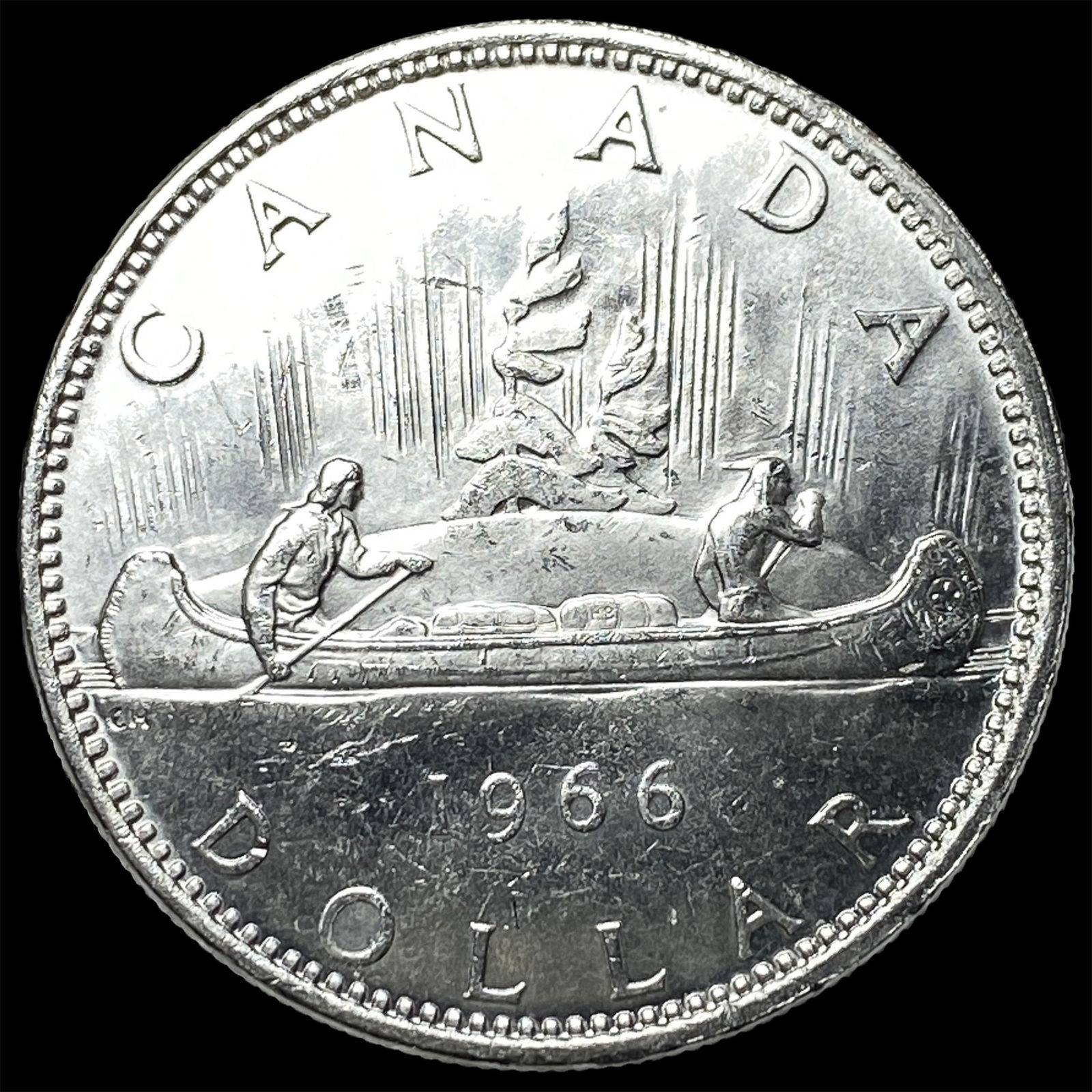 1966 Canada Silver Dollar UNCIRCULATED - 2