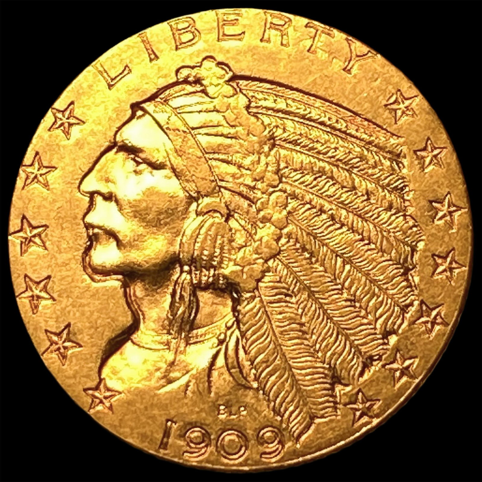 1909 Indian Head Half Eagle $5 Gold UNCIRCULATED (1 of 2)