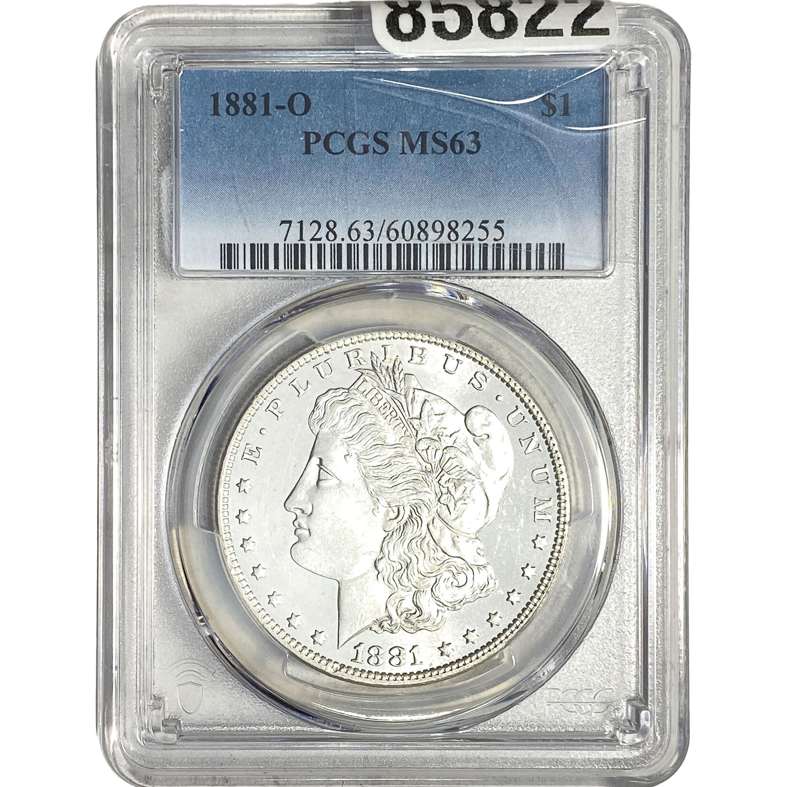 1881-O Morgan Silver Dollar PCGS MS63: 1881-O Morgan Silver Dollar PCGS MS63