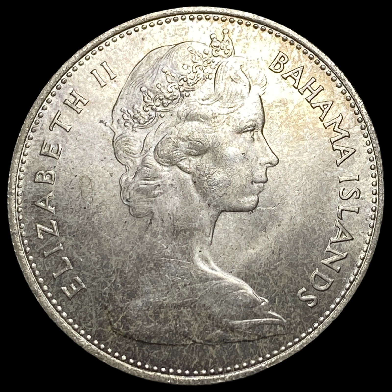 1966 Bahamas Silver One Dollar CHOICE BU: 1966 Bahamas Silver One Dollar CHOICE BU