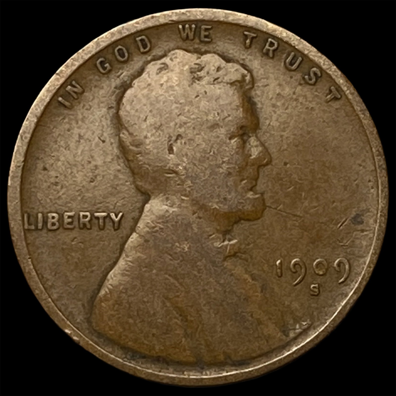 1909-S Lincoln Wheat Cent NEARLY UNCIRCULATED (1 of 2)