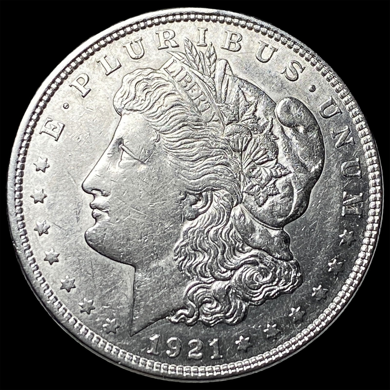 1921 Silver Morgan Dollar CHOICE AU: 1921 Silver Morgan Dollar CHOICE AU