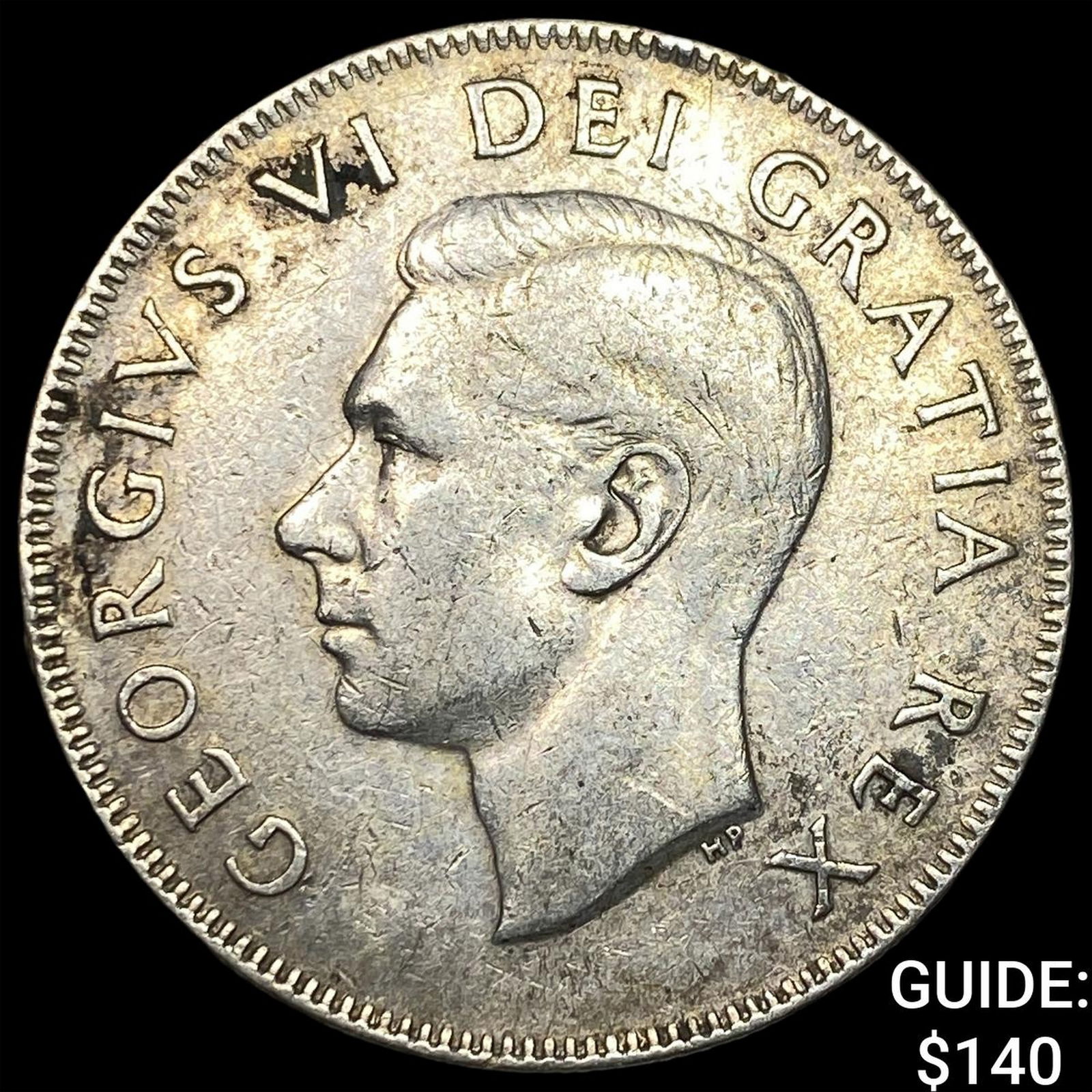 1949 Canada Silver 50 Cents NEARLY UNCIRCULATED: 1949 Canada Silver 50 Cents NEARLY UNCIRCULATED