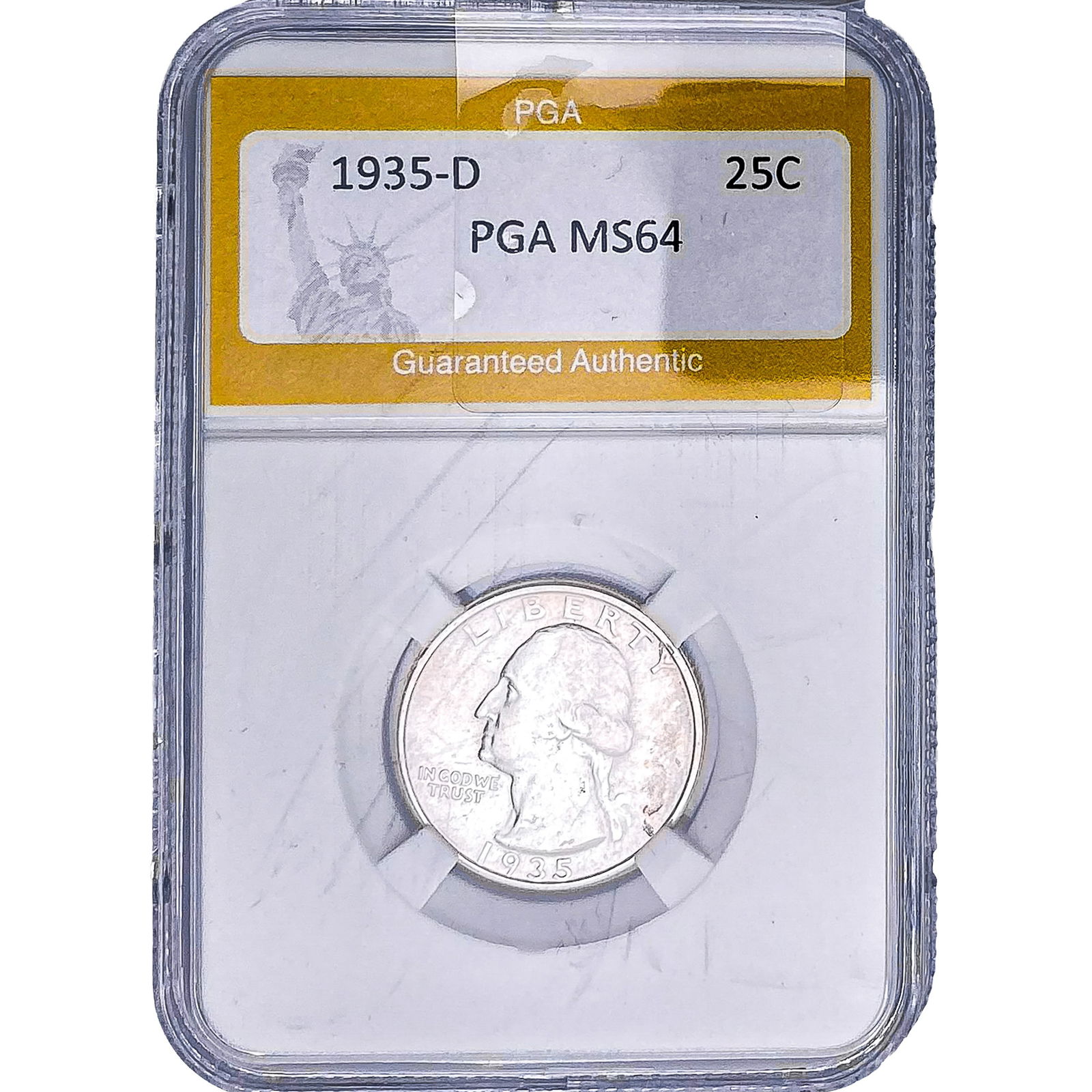 1935-D Washington Silver Quarter PGA MS64 (1 of 2)