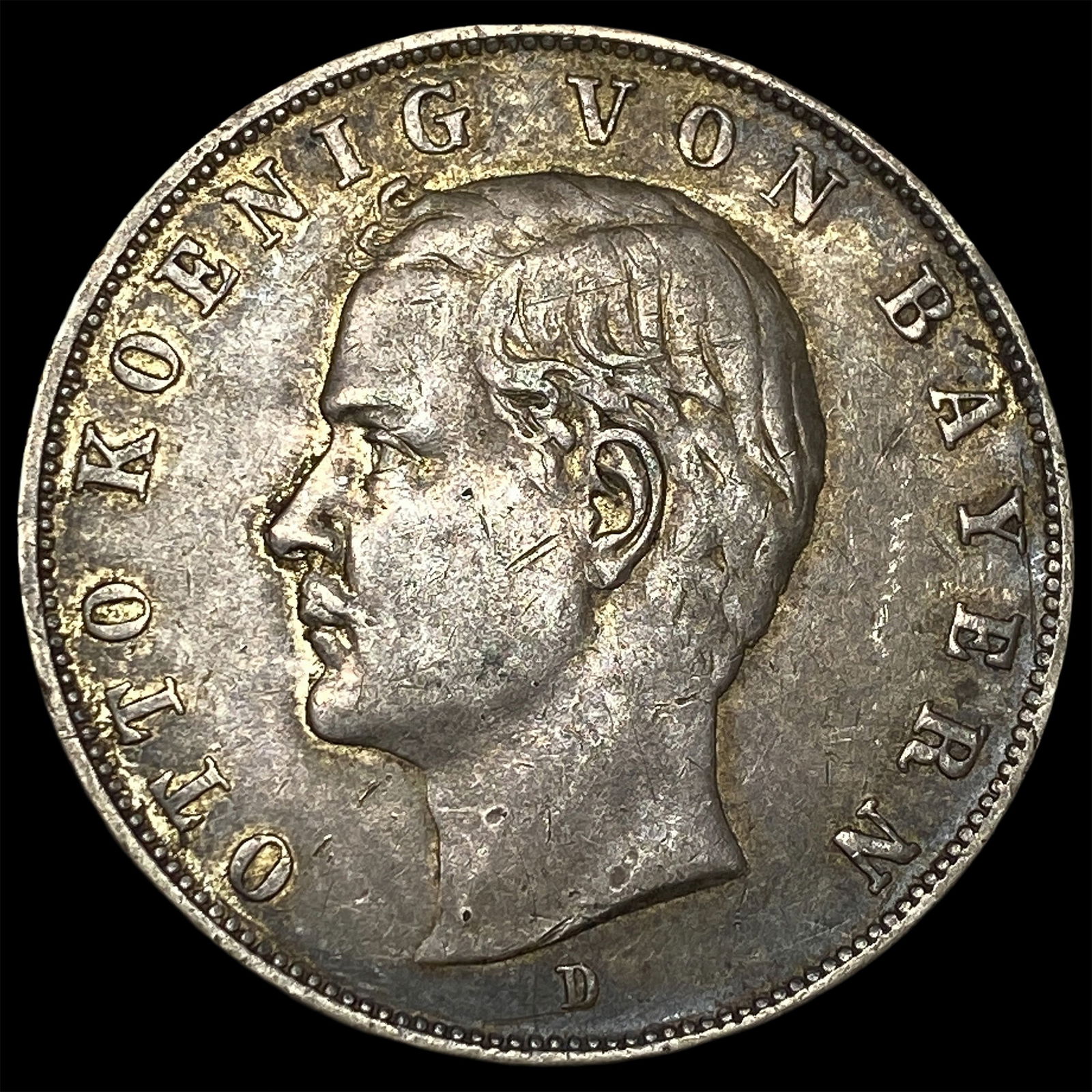 1912-D Germany Silver 3 Mark NEARLY UNCIRCULATED: 1912-D Germany Silver 3 Mark NEARLY UNCIRCULATED