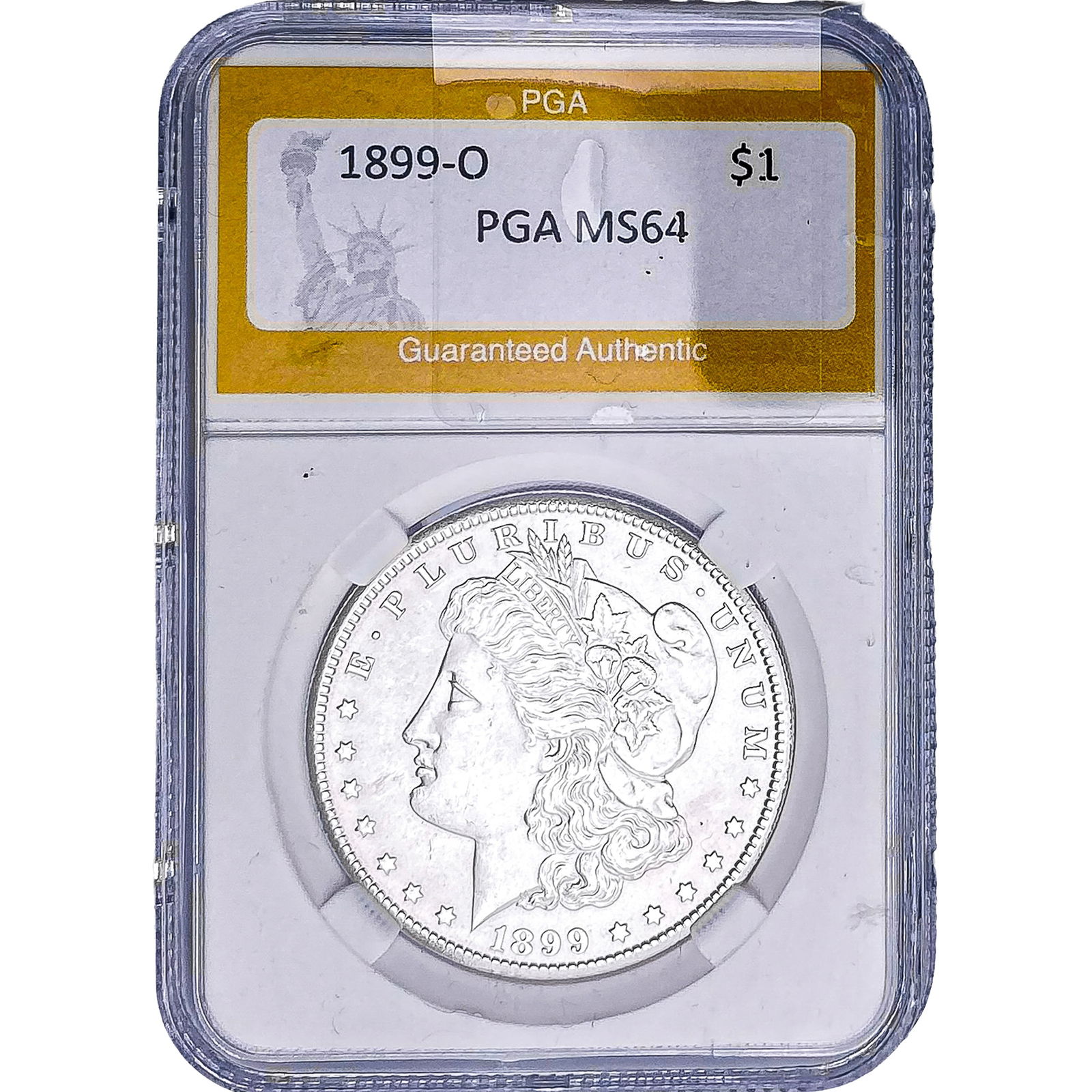 1899-O Morgan Silver Dollar PGA MS64: 1899-O Morgan Silver Dollar PGA MS64