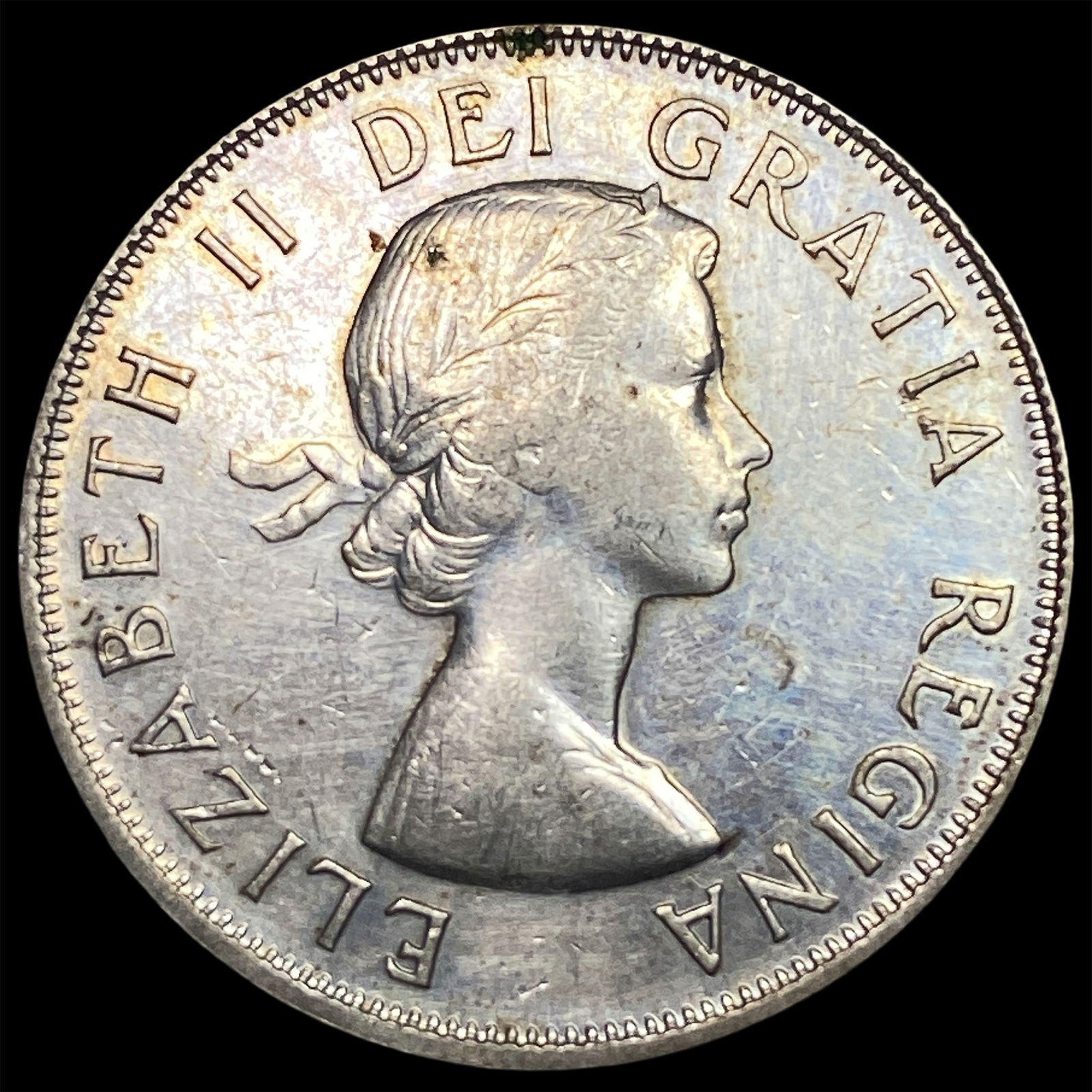 1957 Canada Silver 50 Cents NEARLY UNCIRCULATED: 1957 Canada Silver 50 Cents NEARLY UNCIRCULATED