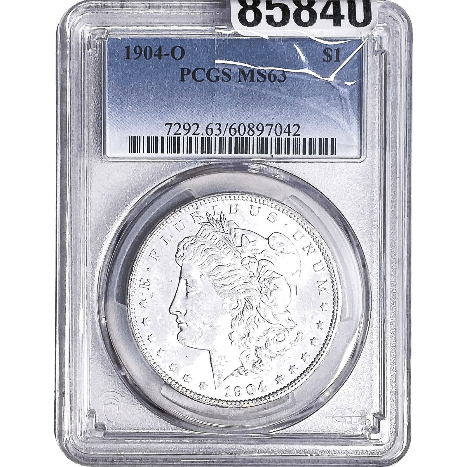 1904-O Morgan Silver Dollar PCGS MS63: 1904-O Morgan Silver Dollar PCGS MS63