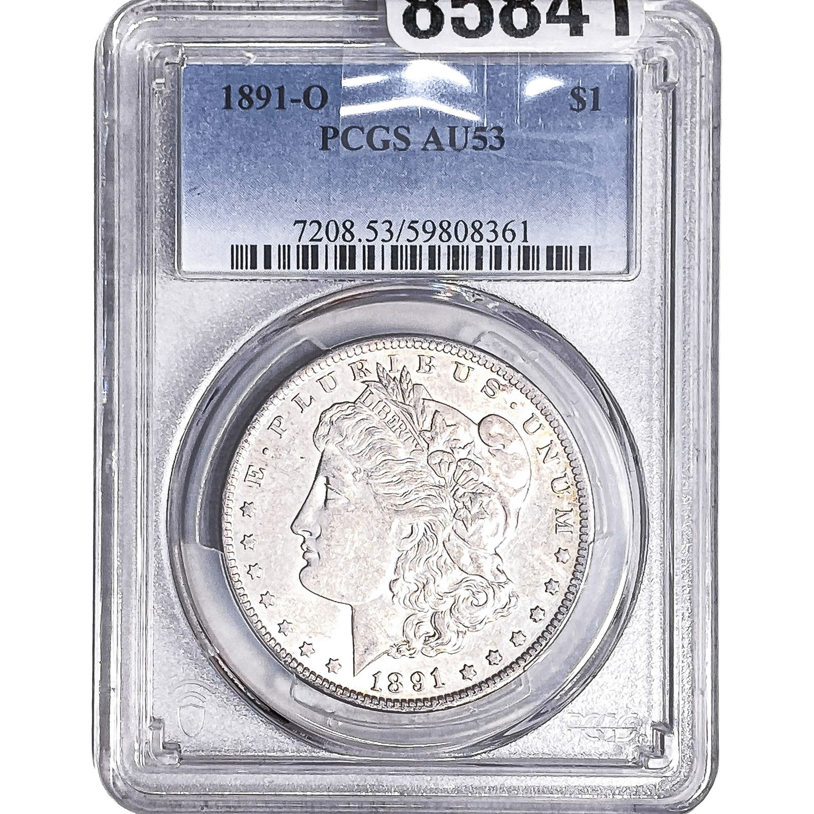 1891-O Morgan Silver Dollar PCGS AU53: 1891-O Morgan Silver Dollar PCGS AU53