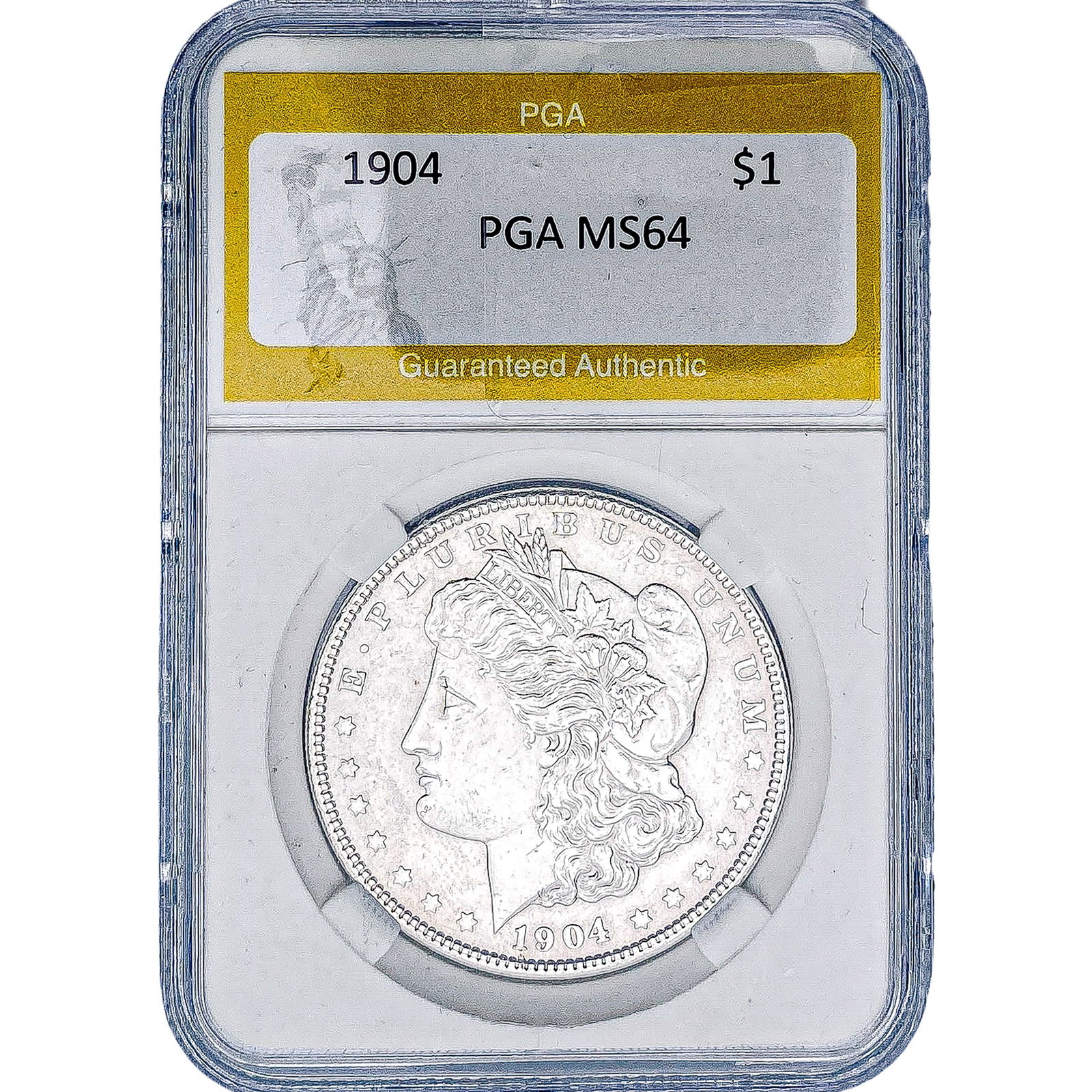 1904 Morgan Silver Dollar PGA MS64: 1904 Morgan Silver Dollar PGA MS64