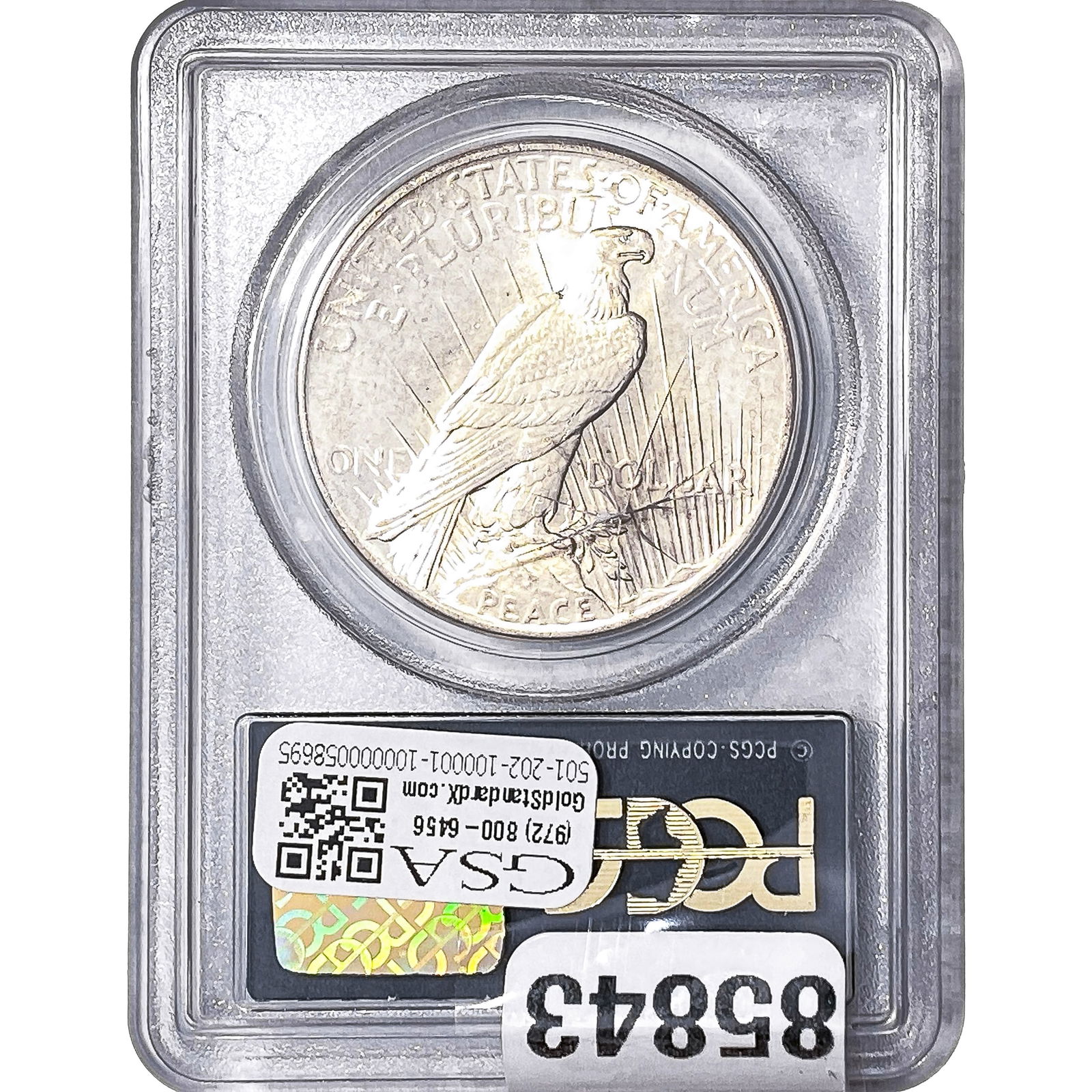 1925 Silver Peace Dollar PCGS MS64 - 2