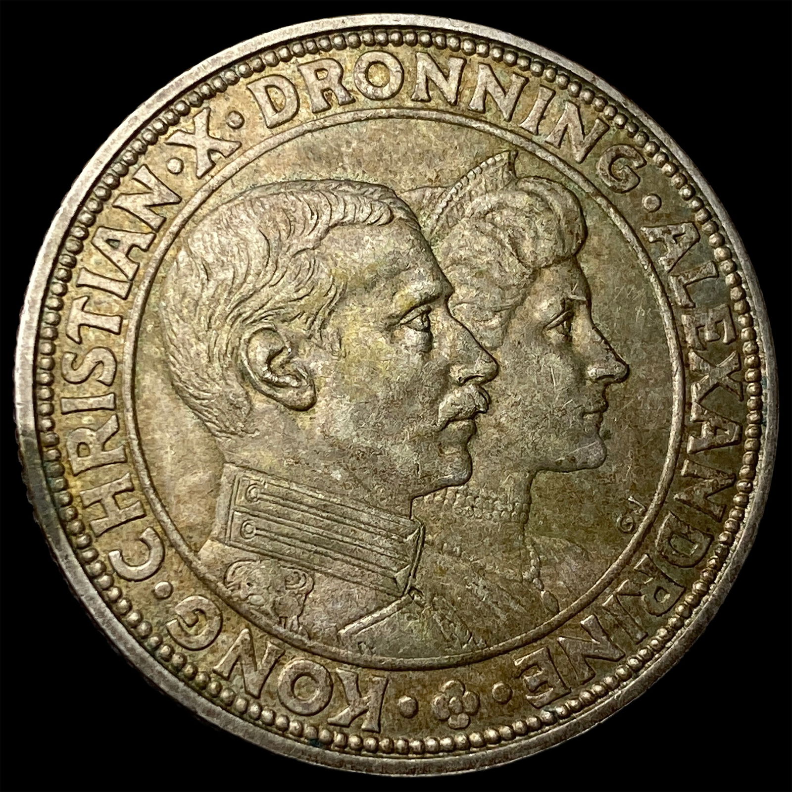 1923 Denmark Silver 2 Kroner CHOICE AU: 1923 Denmark Silver 2 Kroner CHOICE AU