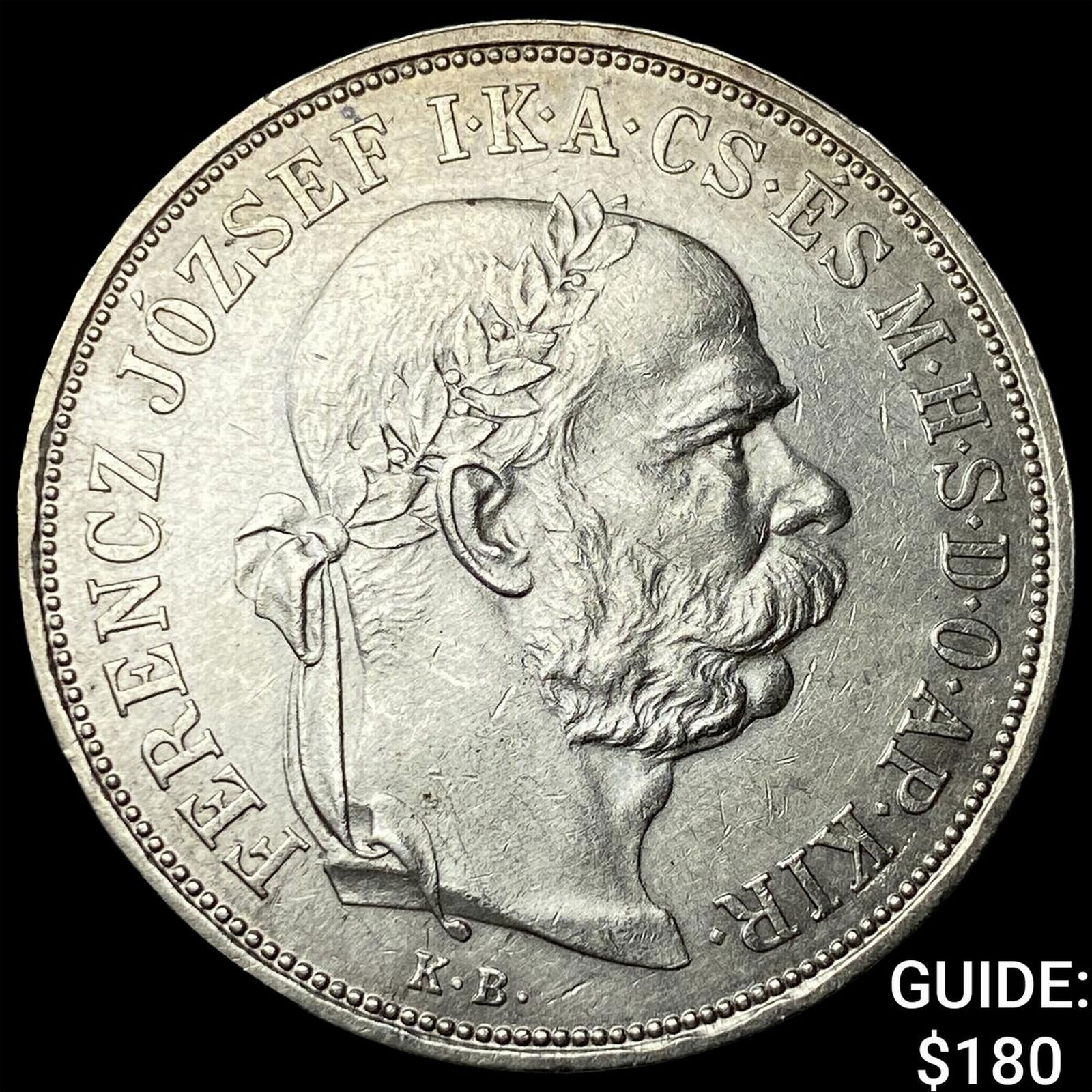 1900 Hungary Silver 5 Corona UNCIRCULATED: 1900 Hungary Silver 5 Corona UNCIRCULATED