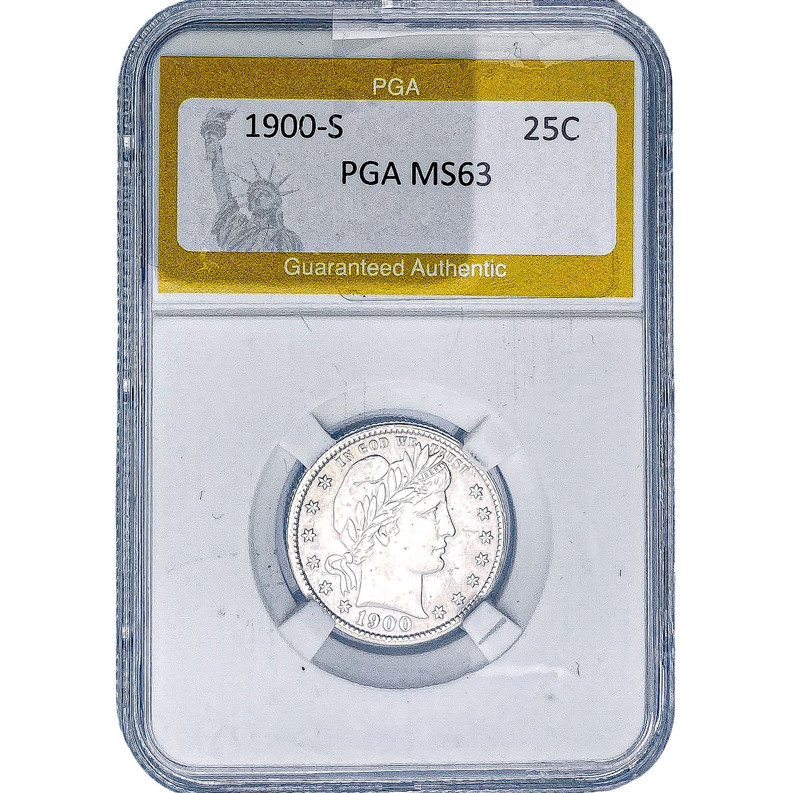 1900-S Barber Quarter PGA MS63 (1 of 2)