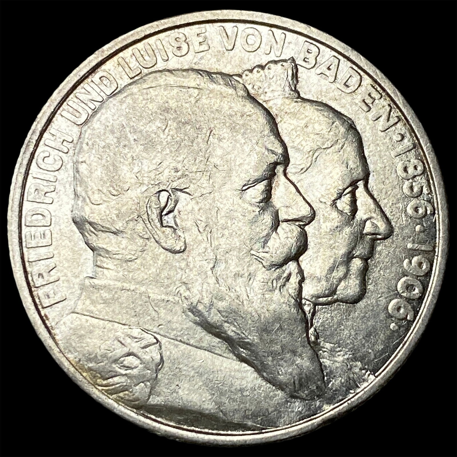 1906 Baden Silver 2 Marks UNCIRCULATED: 1906 Baden Silver 2 Marks UNCIRCULATED
