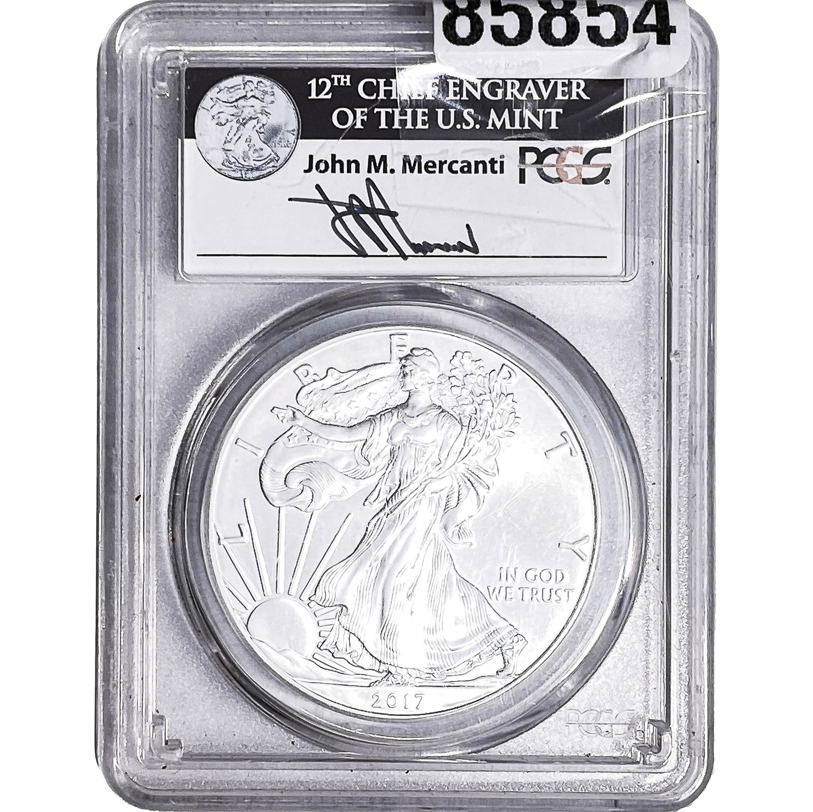 2017 Silver Eagle PCGS MS70 1 of 1000: 2017 Silver Eagle PCGS MS70 1 of 1000