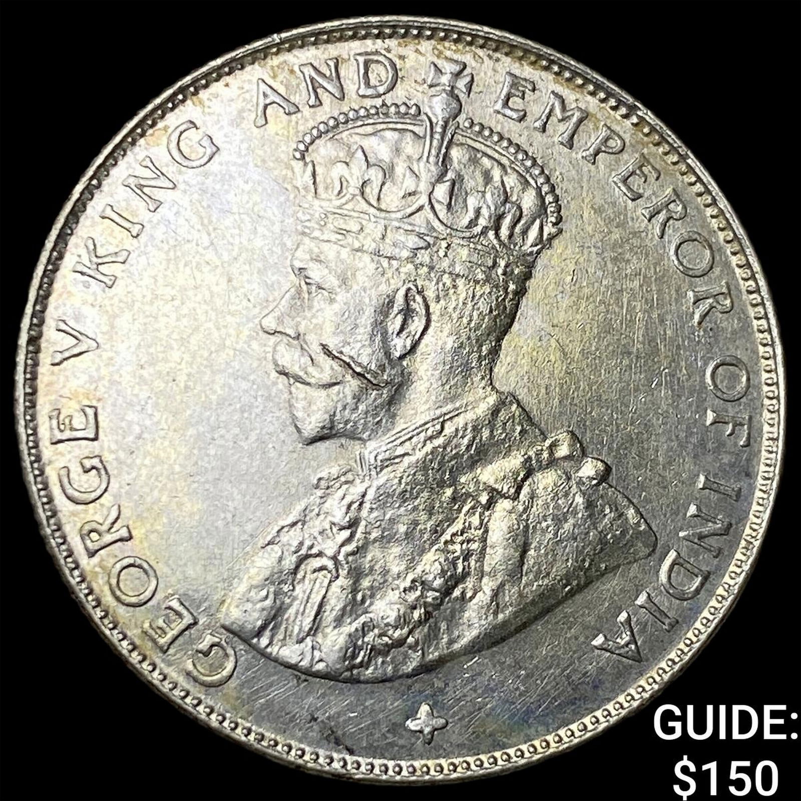 1921 Straits Settlements Silver 50 Cents HIGH GRADE: 1921 Straits Settlements Silver 50 Cents HIGH GRADE