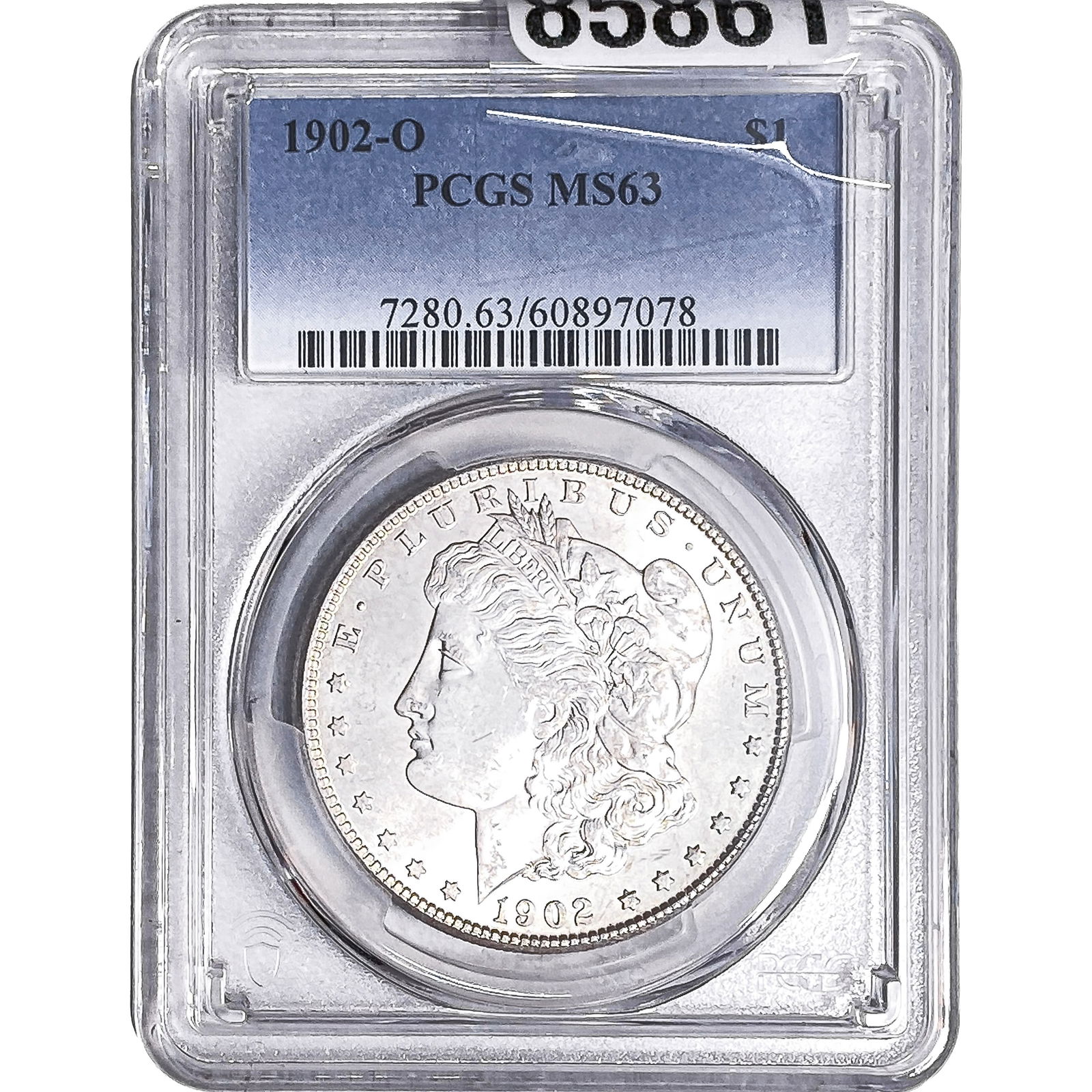 1902-O Morgan Silver Dollar PCGS MS63: 1902-O Morgan Silver Dollar PCGS MS63
